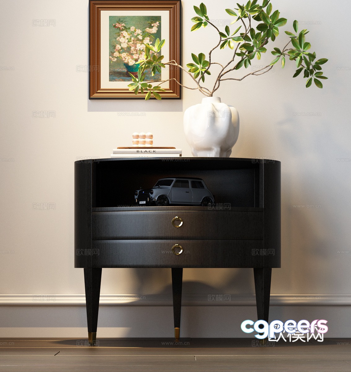 Side cabinet bedside table corner table modern Italian side cabinet Italian bedside table 3D model Side cabinet bedside table corner table modern Italian side cabinet Italian bedside table 3D model