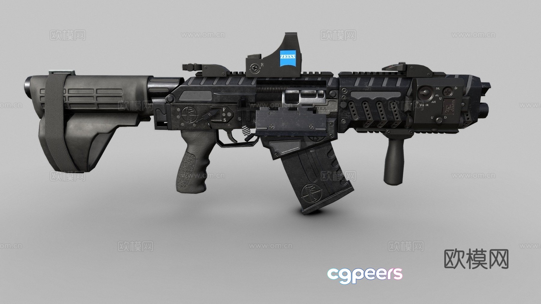 Optimized model shotgun Fostech Origin-12 3d model Optimized model shotgun Fostech Origin-12 3d model