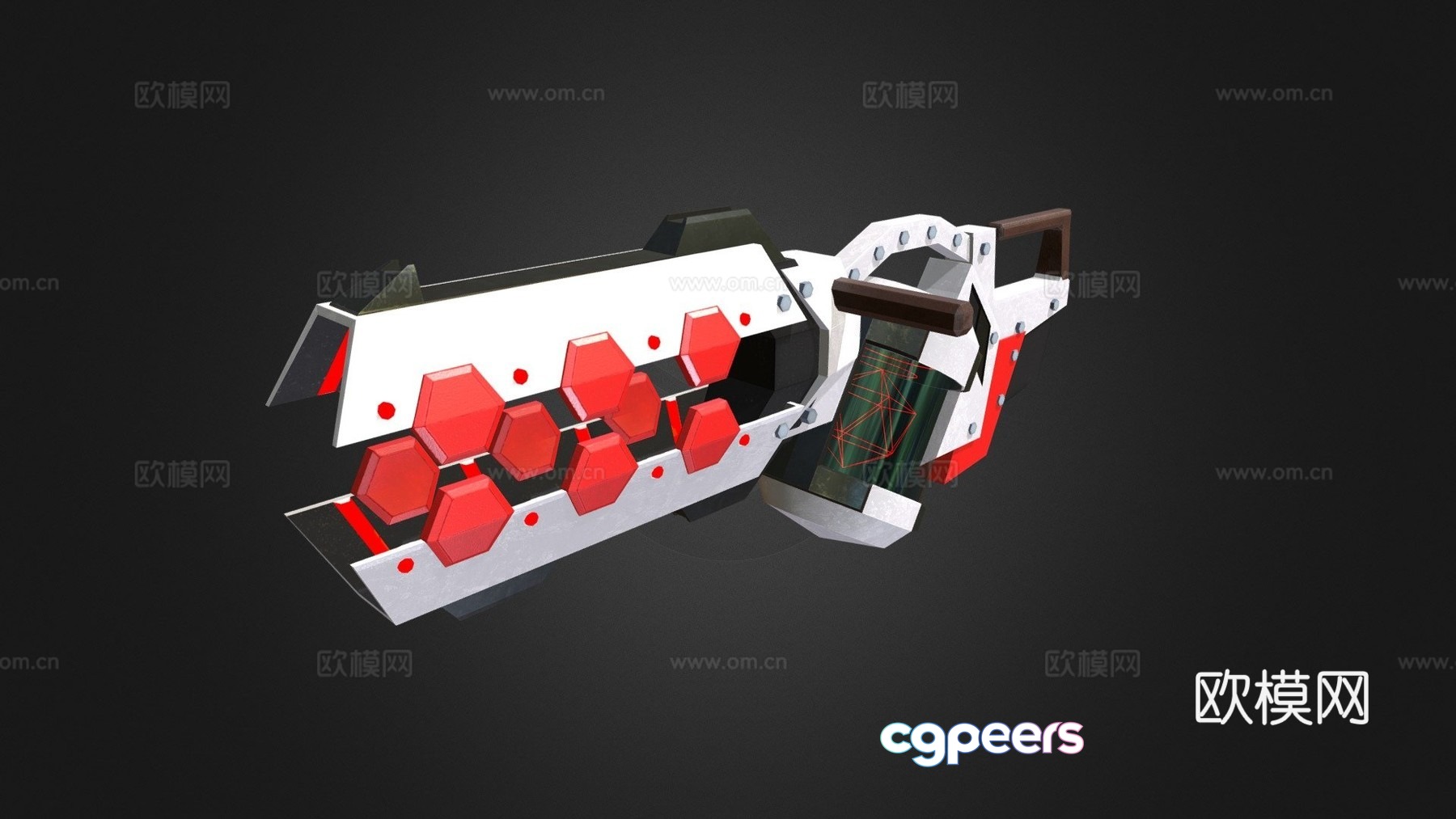 crystal plasma cannon 3d model crystal plasma cannon 3d model
