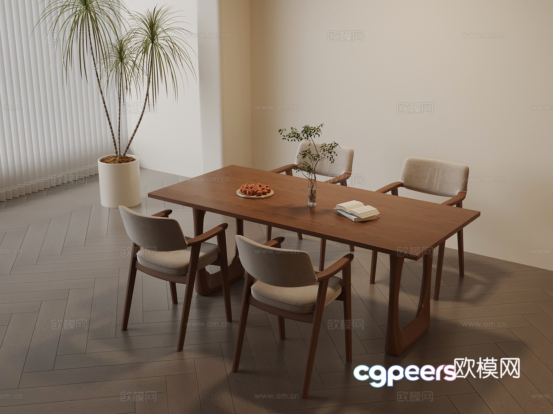 Dining table modern dining table chair 3d model Dining table modern dining table chair 3d model