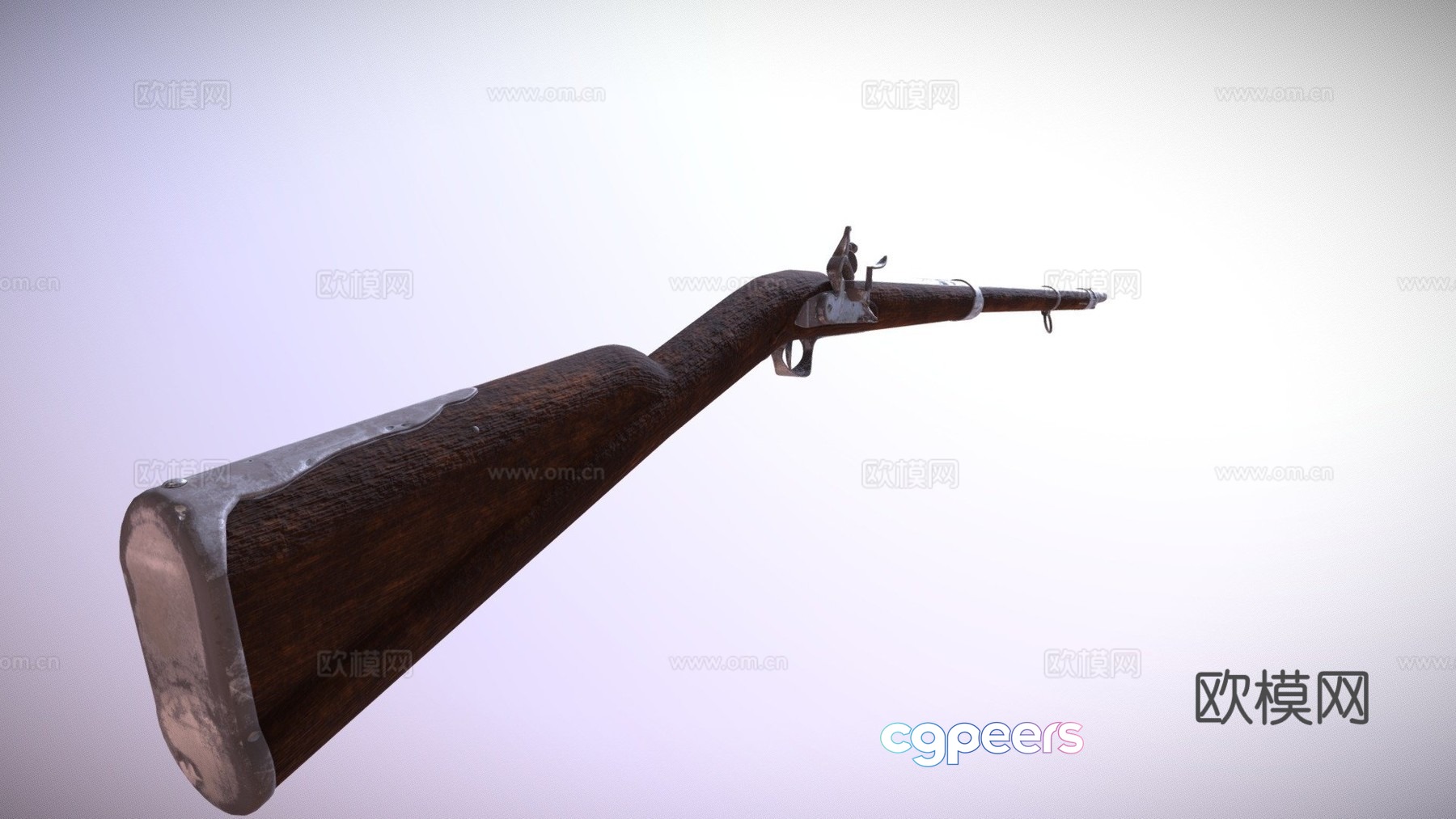 vintage rifle 3d model vintage rifle 3d model