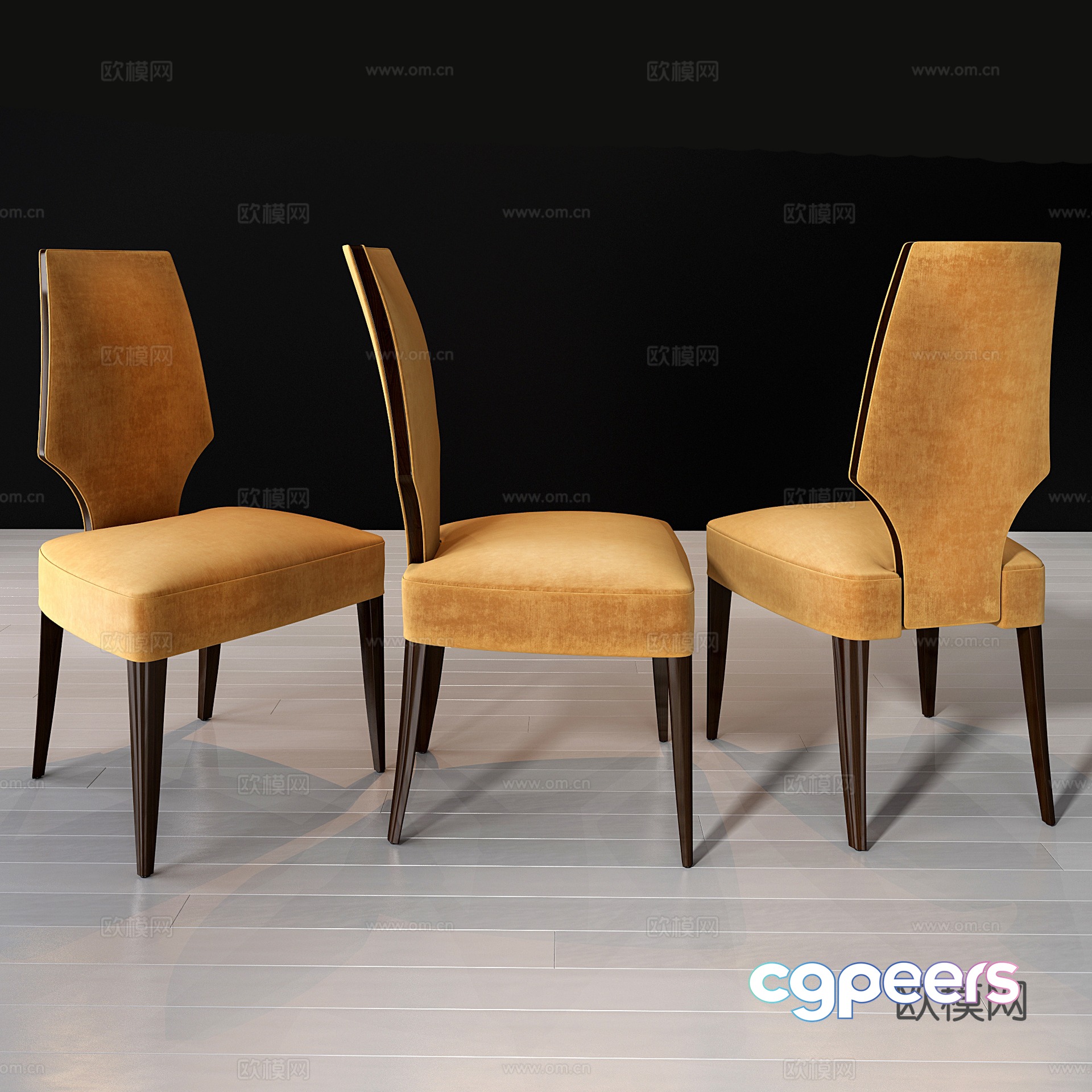 Dining chair Single chair 3d model Dining chair Single chair 3d model