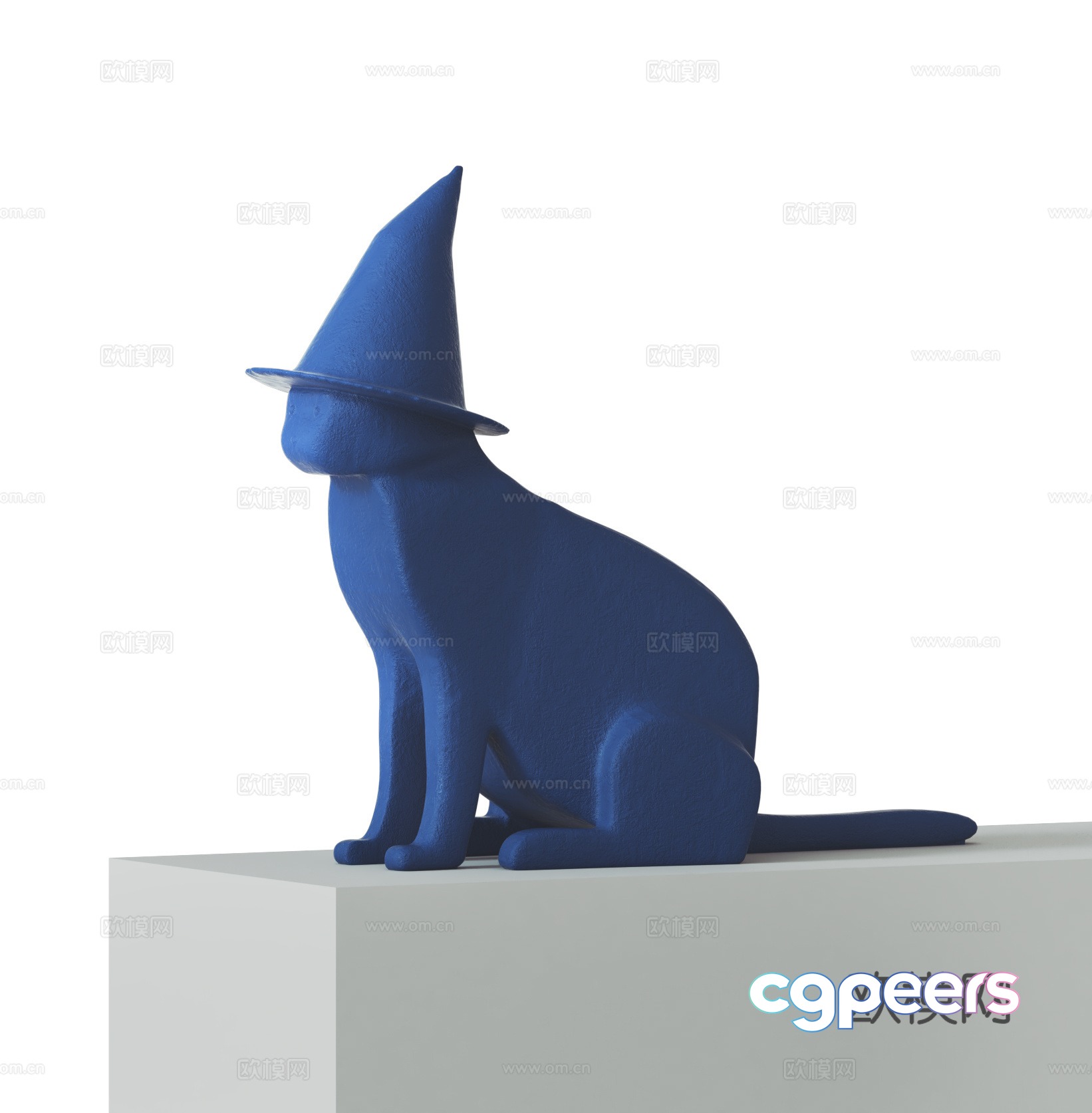 Modern cat sculpture 3d model Modern cat sculpture 3d model