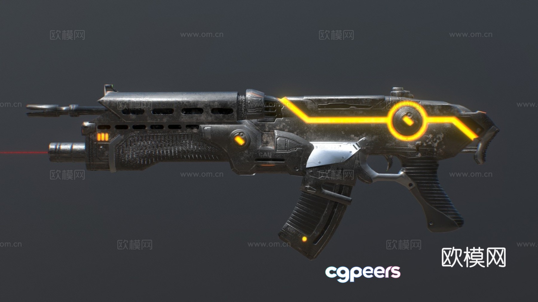 Low polygon Jim Swanberg rifle game version 3d model Low polygon Jim Swanberg rifle game version 3d model