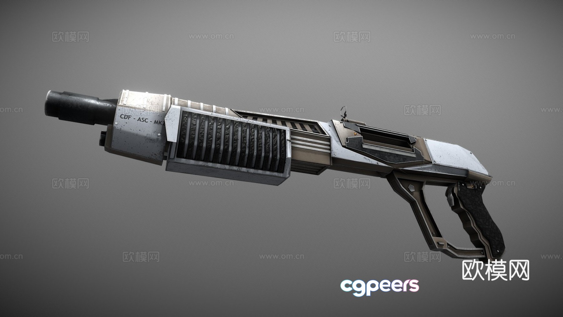 Sci-fi combat shotgun ASMk2 3d model Sci-fi combat shotgun ASMk2 3d model