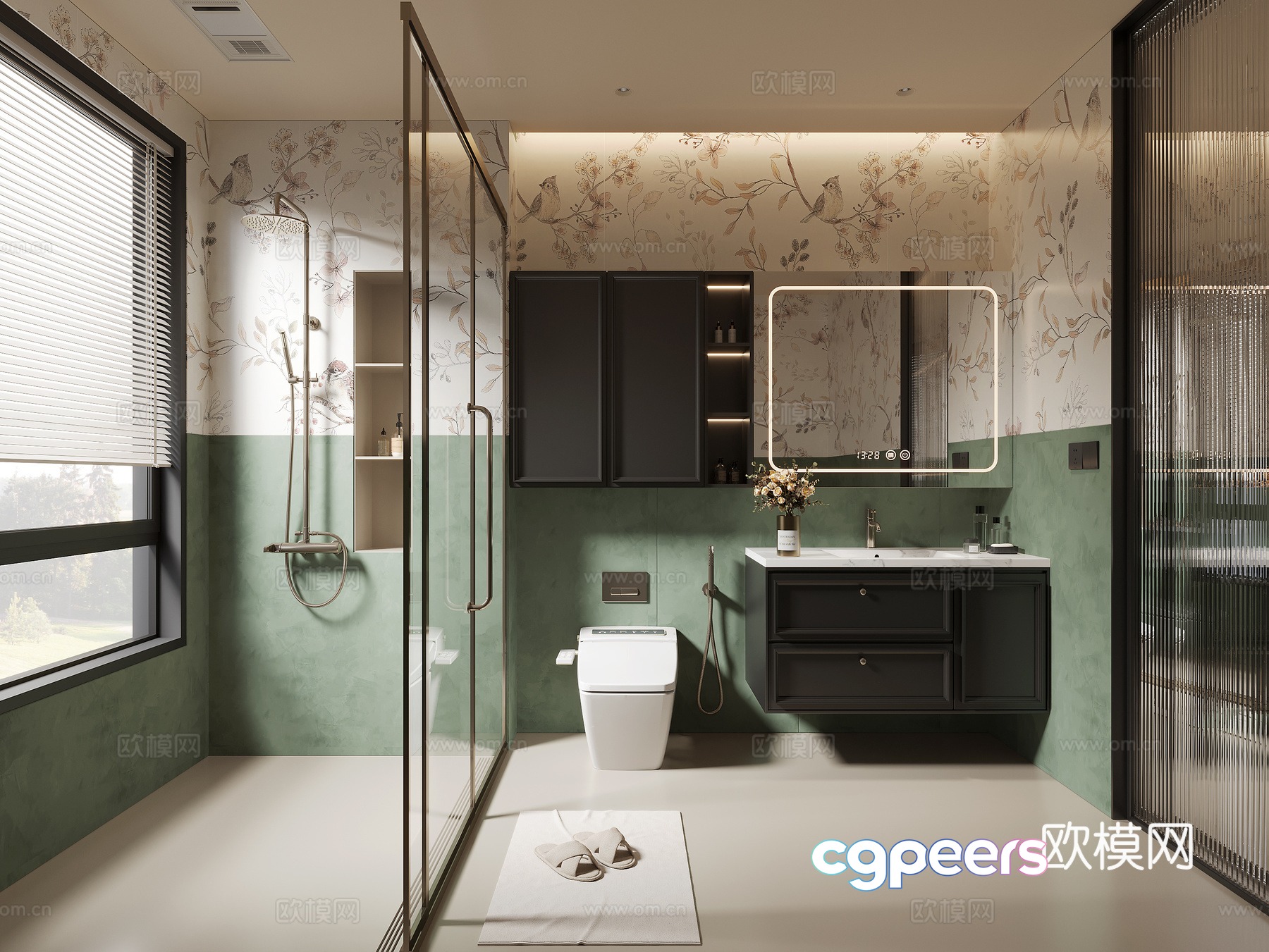 French bathroom 3d model French bathroom 3d model