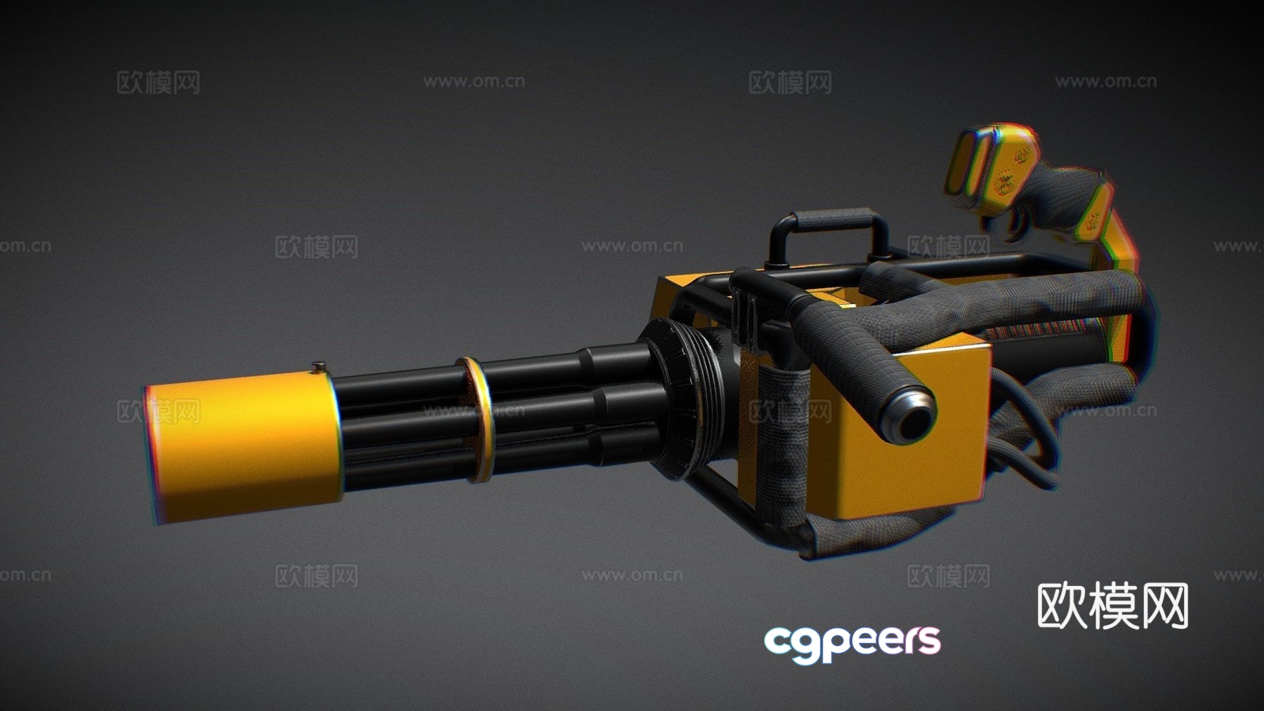 Handheld mini cannon 3d model Handheld mini cannon 3d model