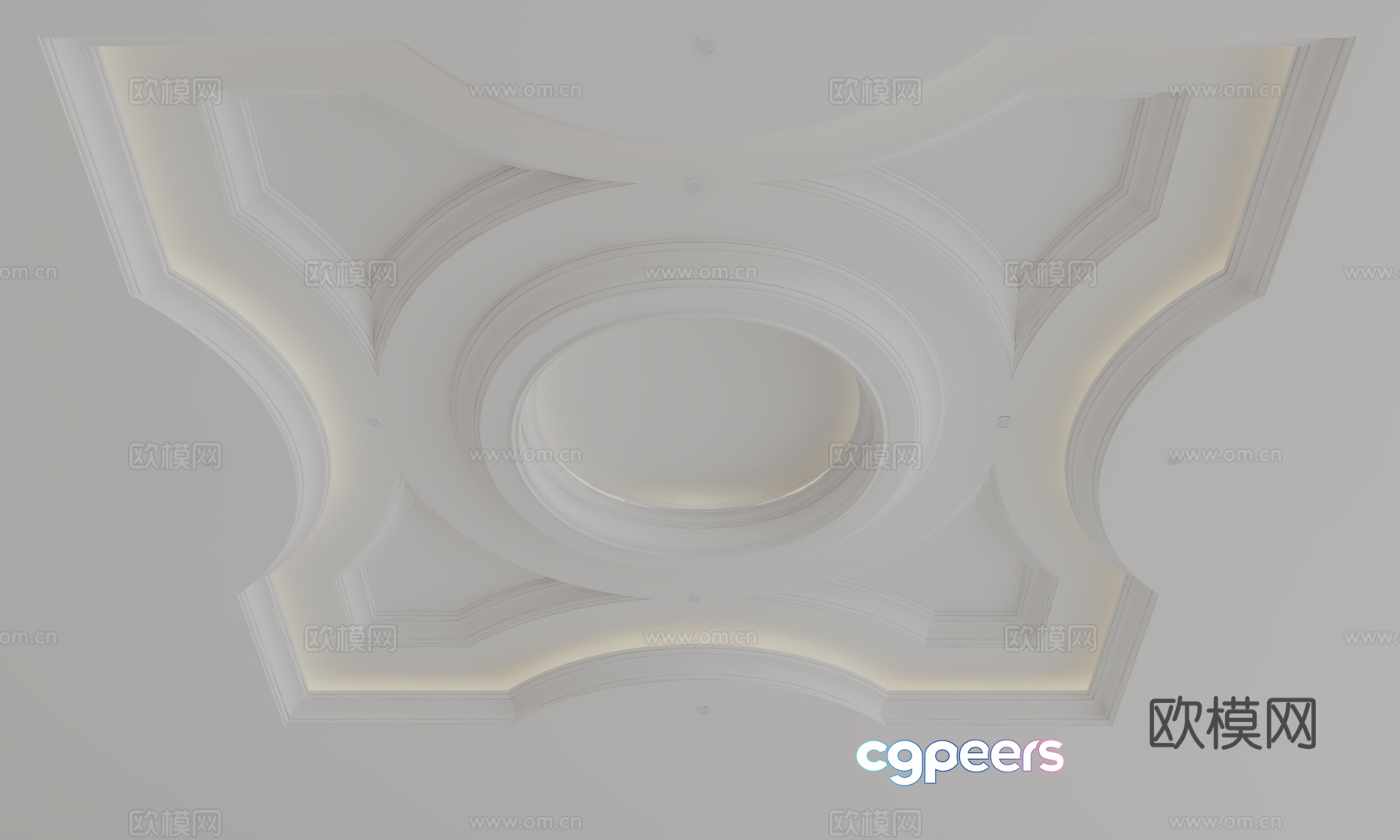 European style ceiling 3D model European style ceiling 3D model