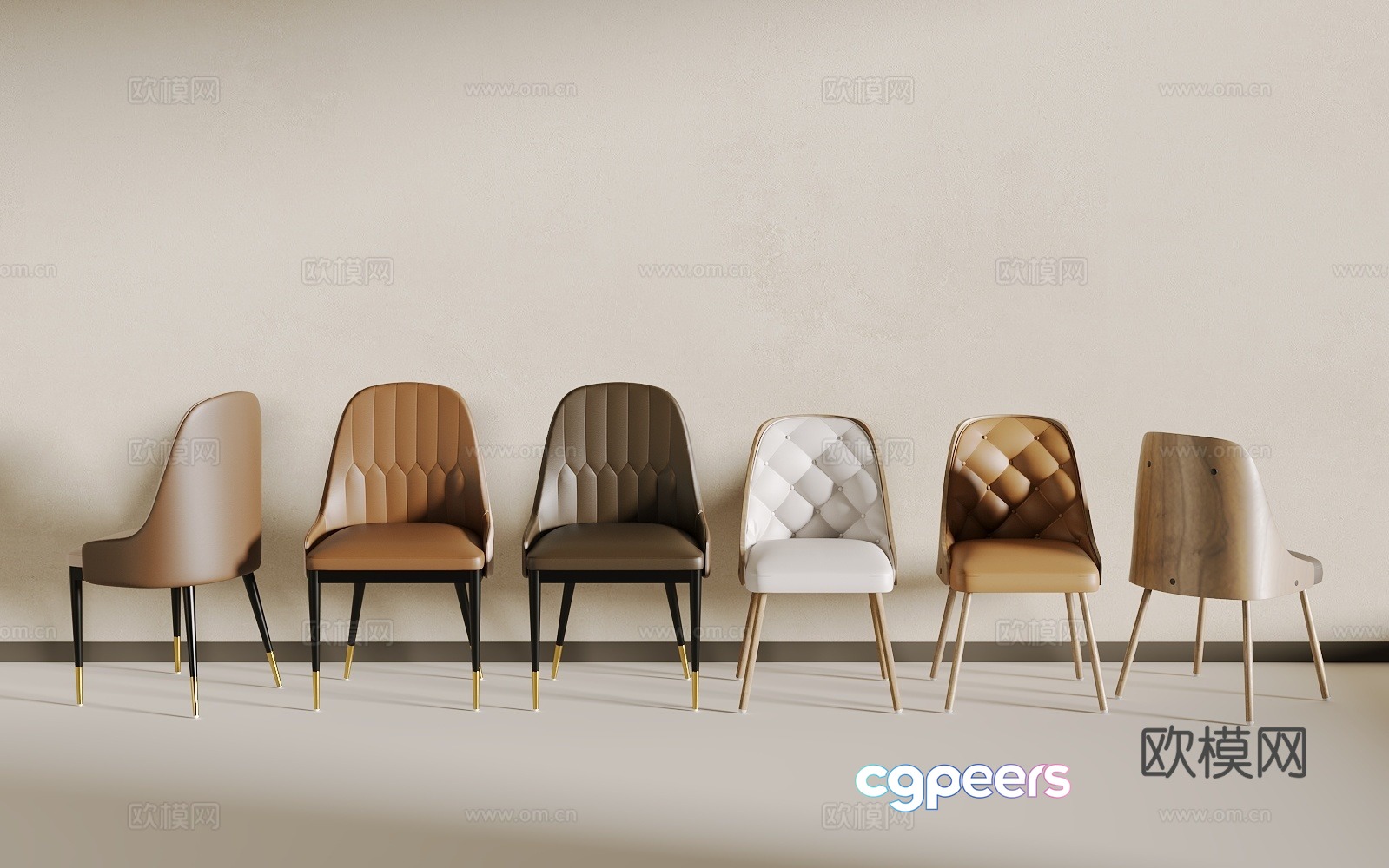 Light luxury chair 3d model Light luxury chair 3d model