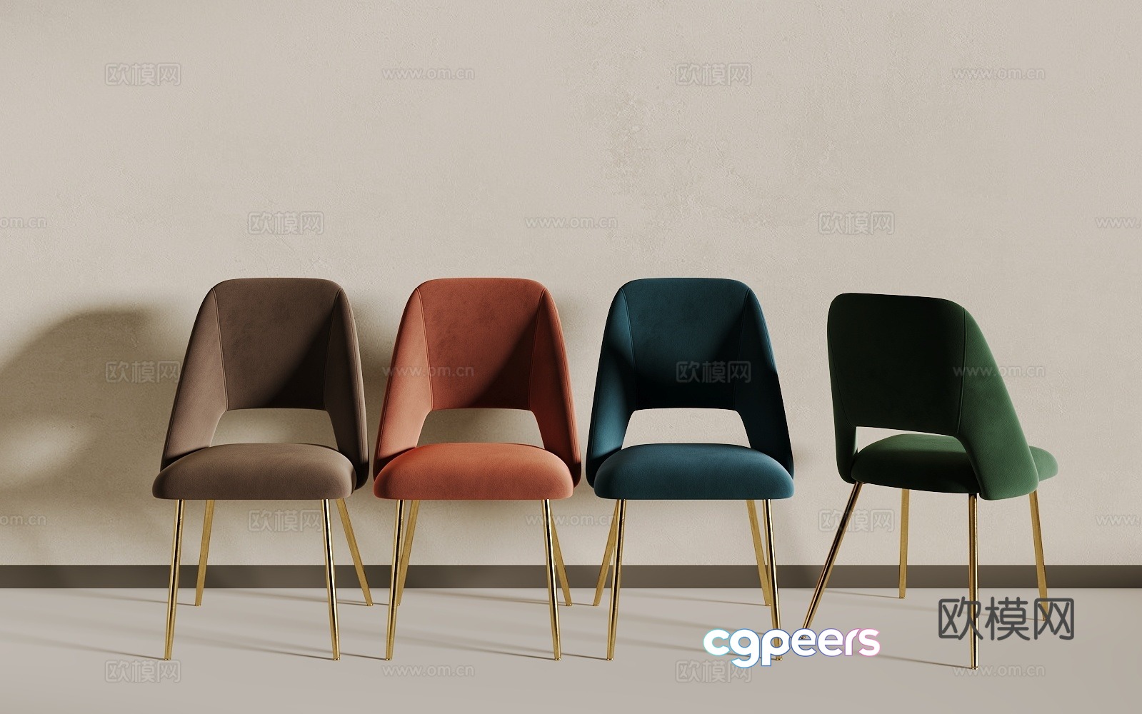 Light luxury seat 3D model Light luxury seat 3D model