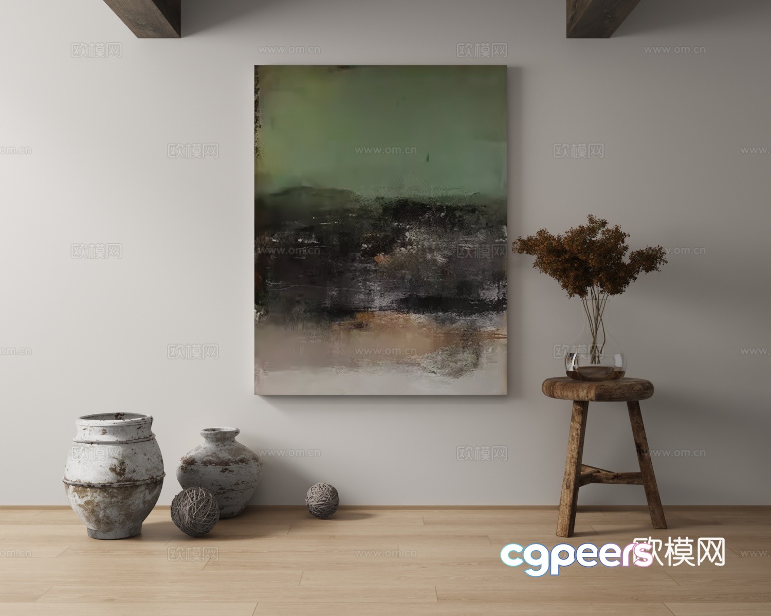 Decorative painting 3d model Decorative painting 3d model
