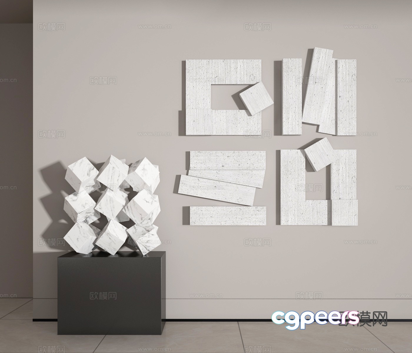 3D wall decoration model 3D wall decoration model