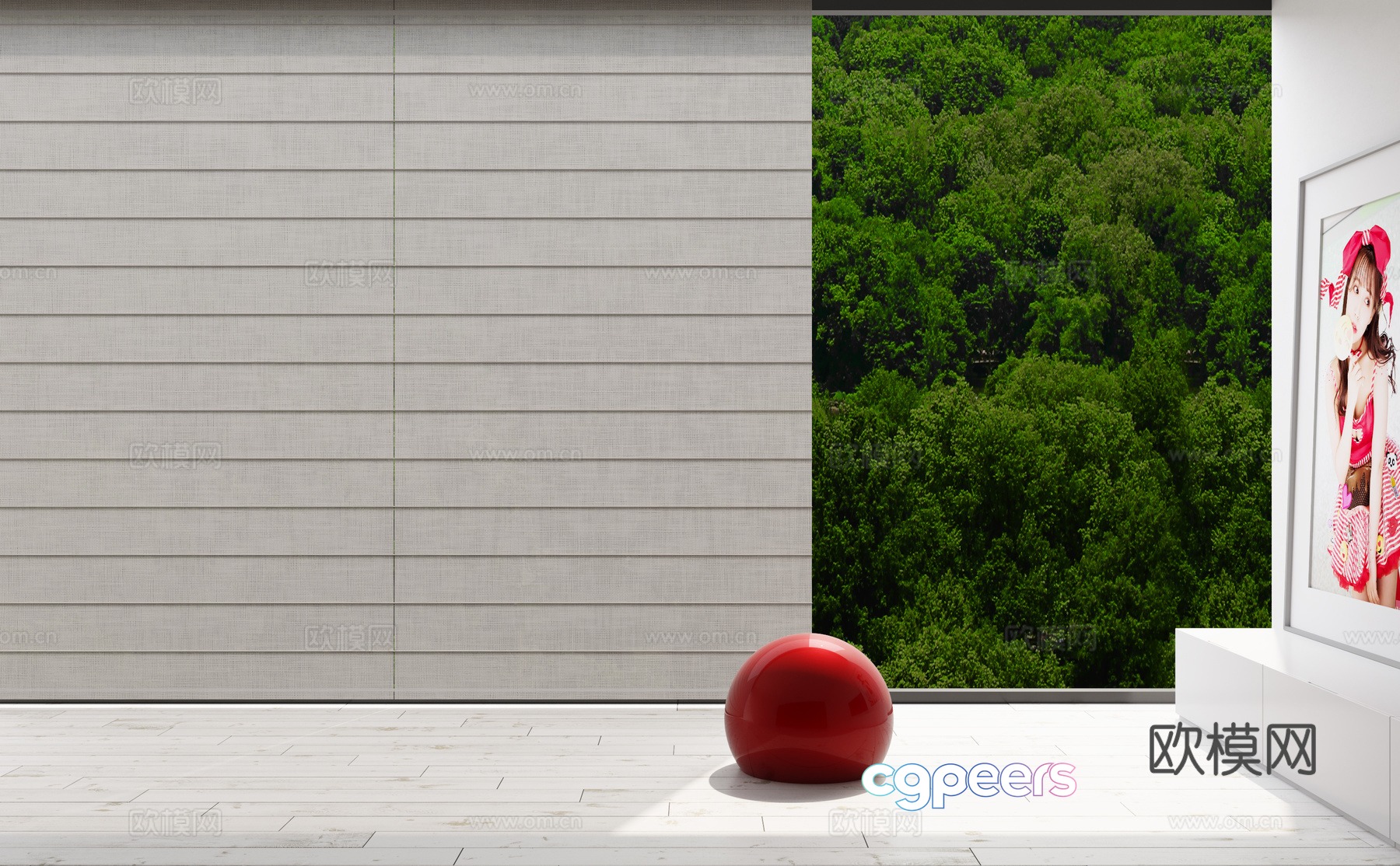 Middle Roman blind 3D model Middle Roman blind 3D model