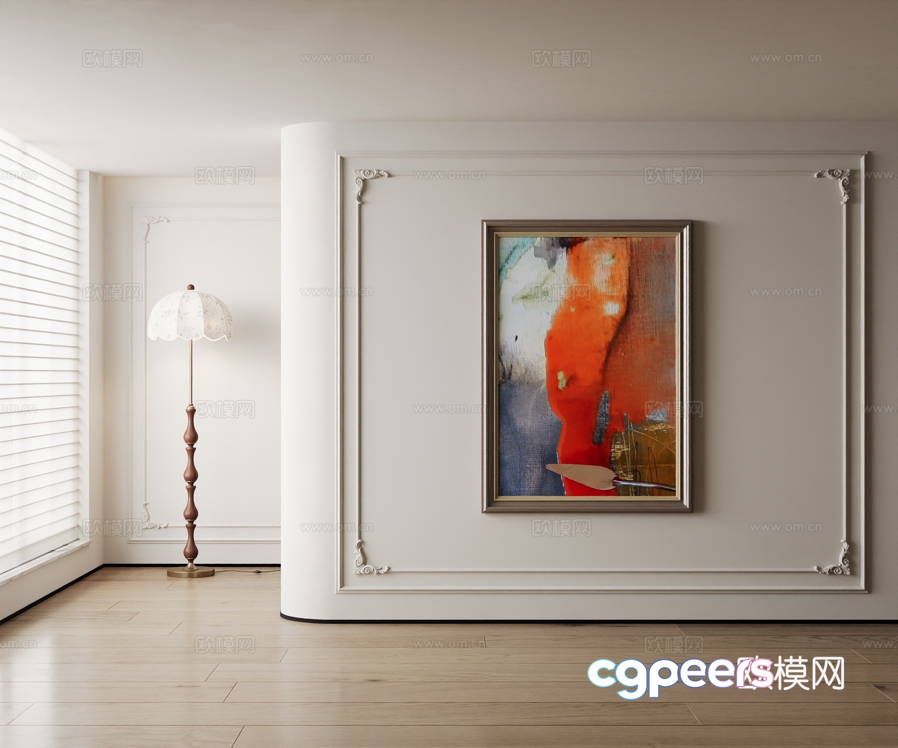 American decorative painting 3d model American decorative painting 3d model