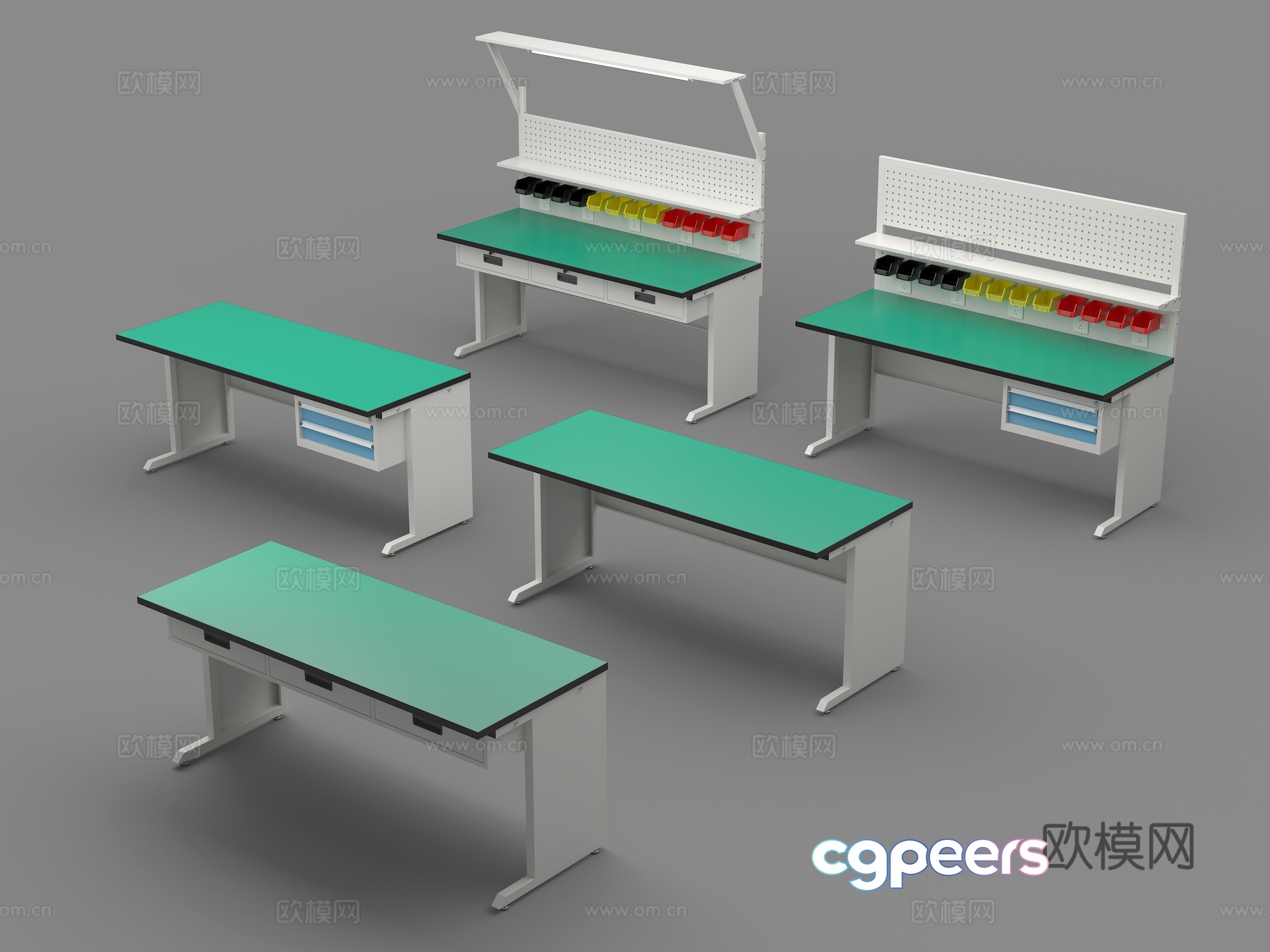 Workbench Operating table Assembly line Anti-static table Workshop Tool table 3D model Workbench Operating table Assembly line Anti-static table Workshop Tool table 3D model