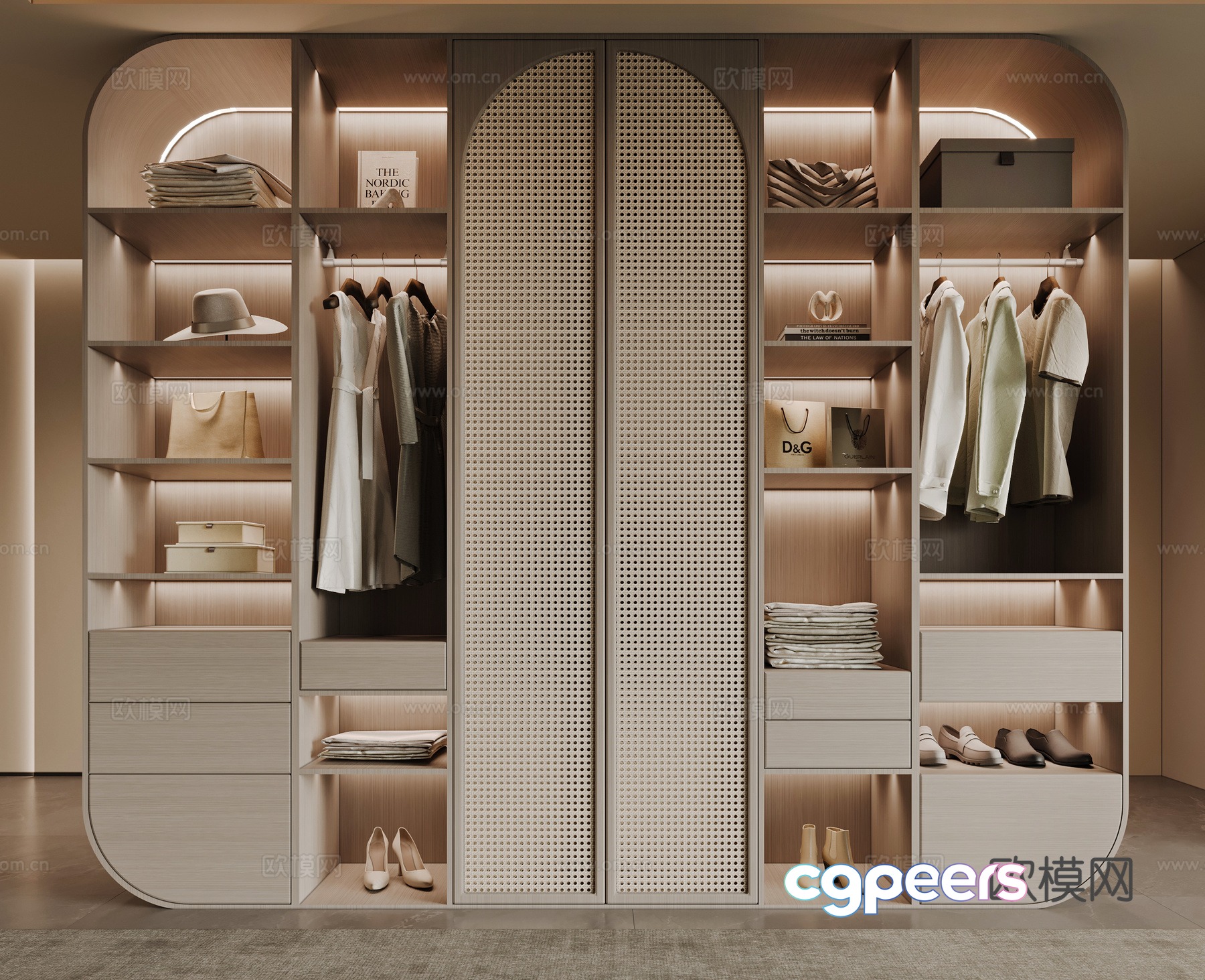 Modern wardrobe 3d model Modern wardrobe 3d model