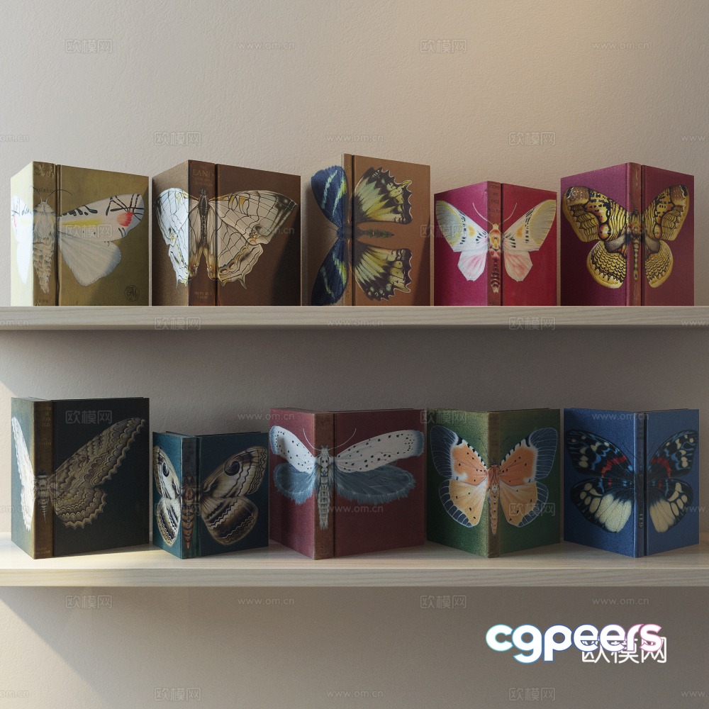 American retro book 3d model American retro book 3d model