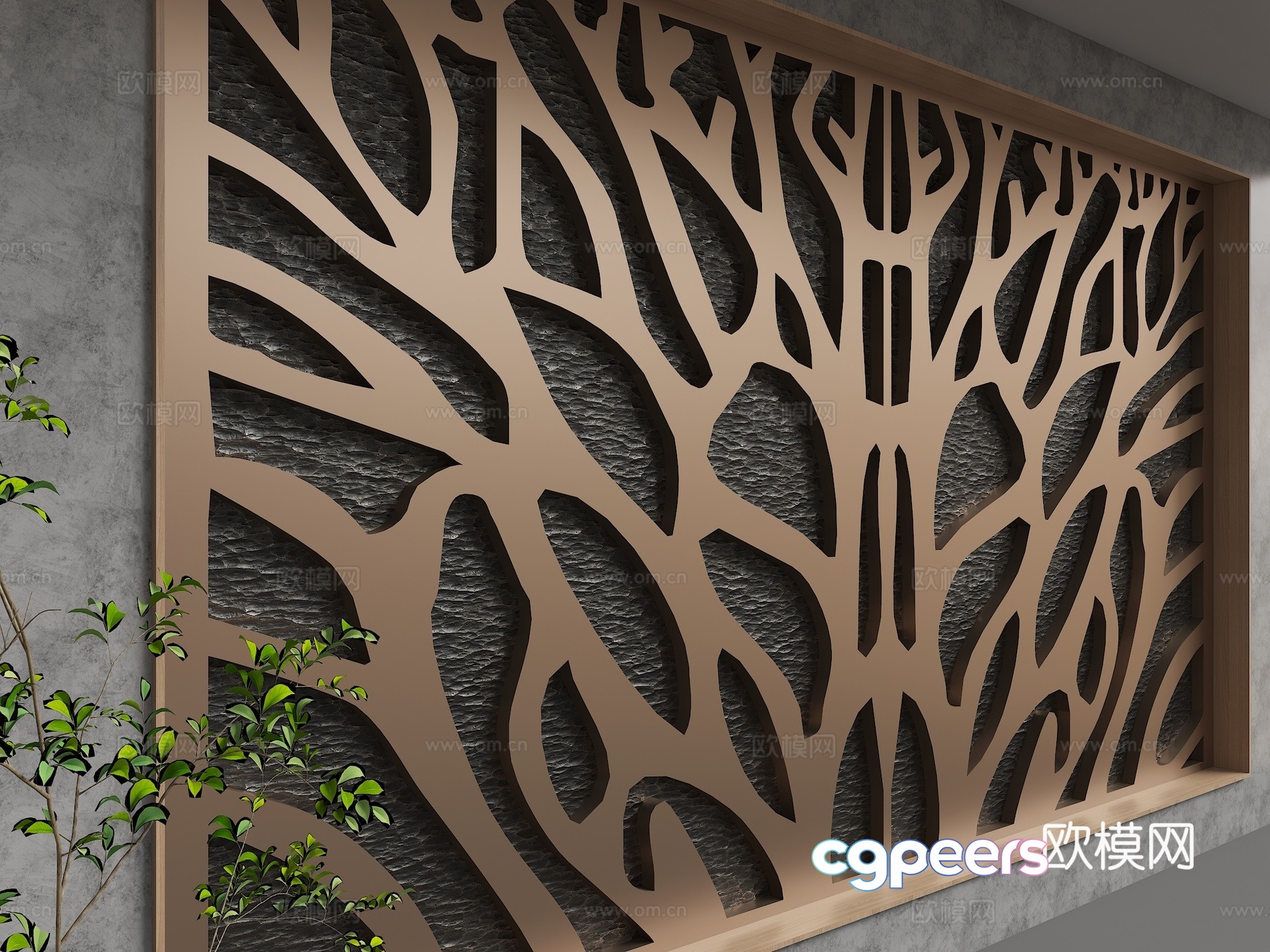 Modern background wall 3d model Modern background wall 3d model
