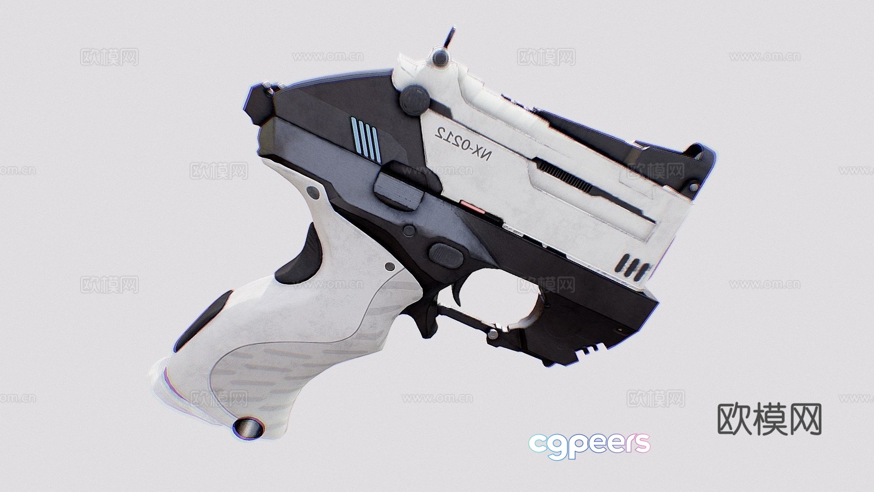 sci-fi pistol 3d model sci-fi pistol 3d model