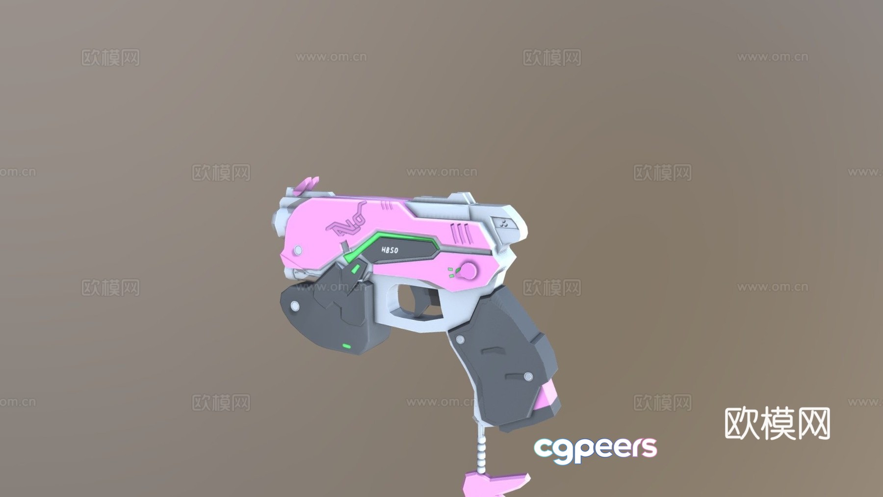 D.Va's pistol 3d model D.Va's pistol 3d model