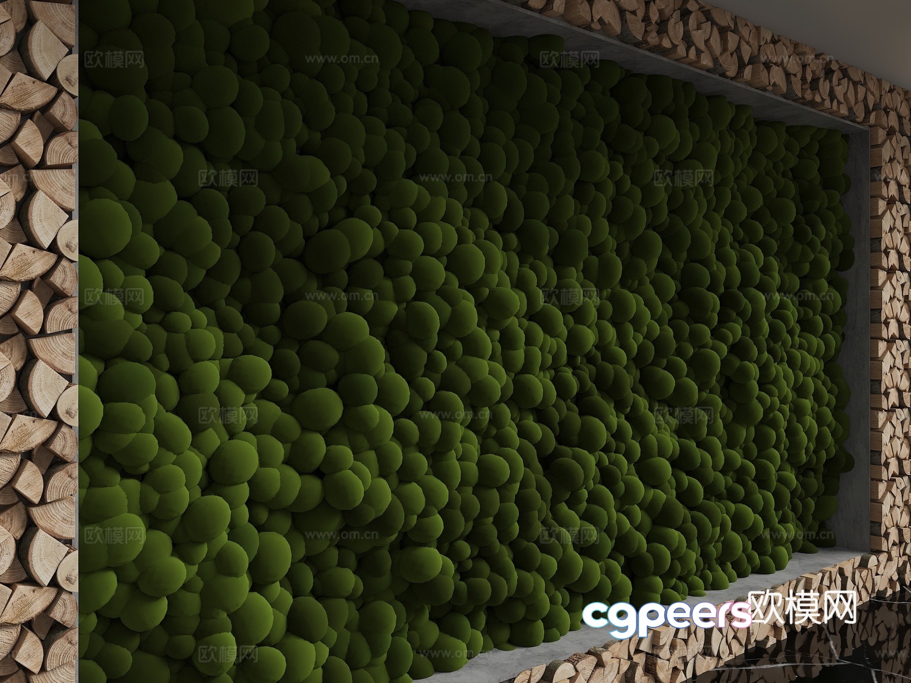 Modern background wall 3d model Modern background wall 3d model