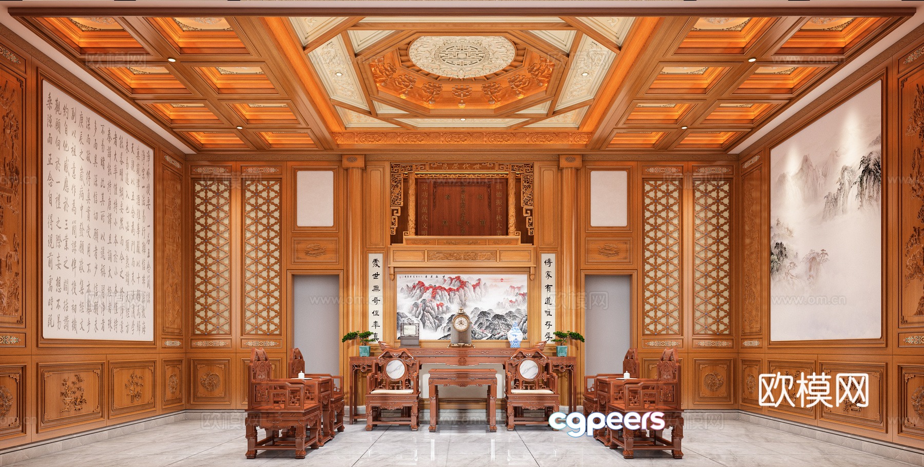 Classical Chinese style 3D model Classical Chinese style 3D model