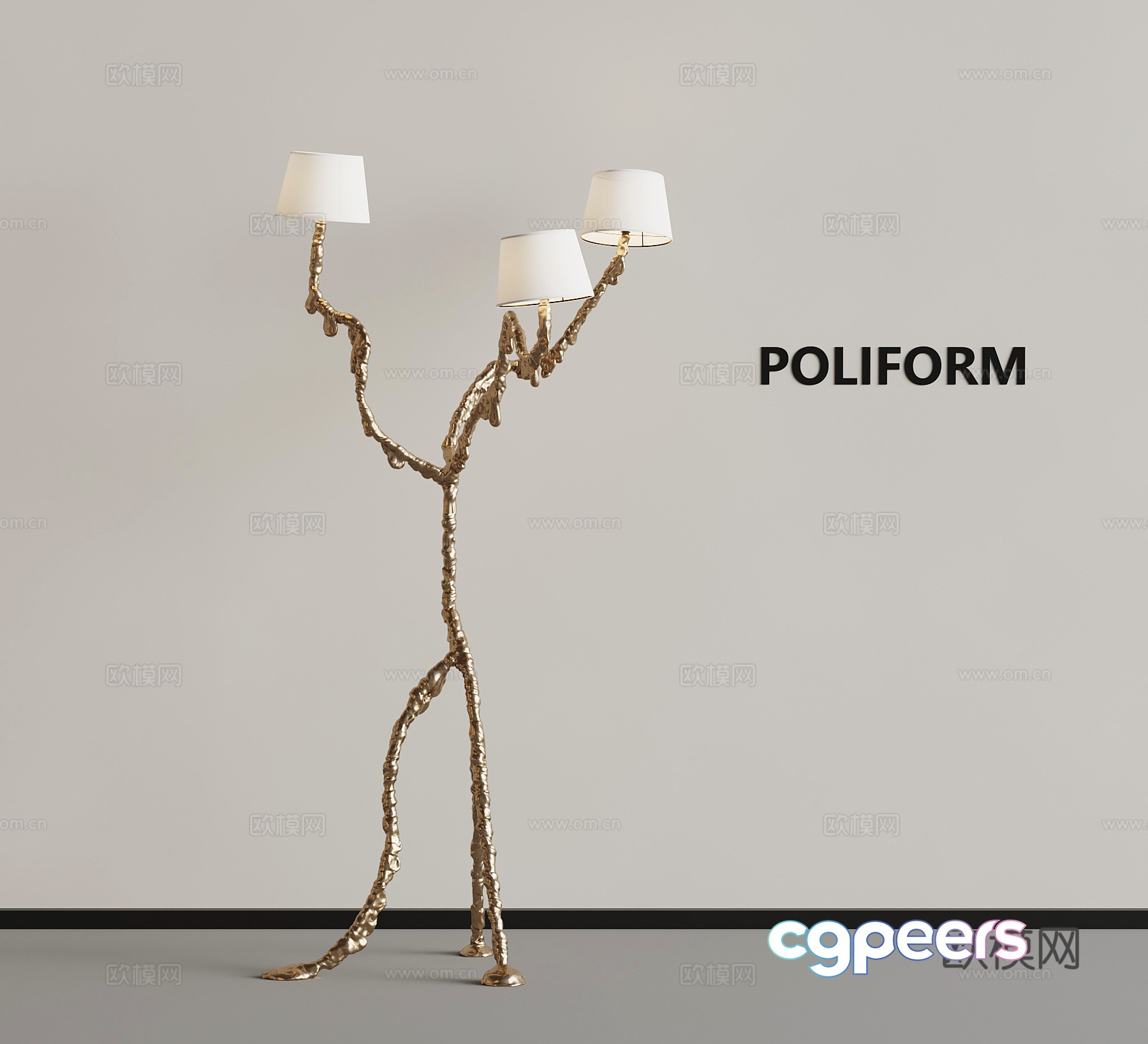French floor lamp Art floor lamp 3d model French floor lamp Art floor lamp 3d model