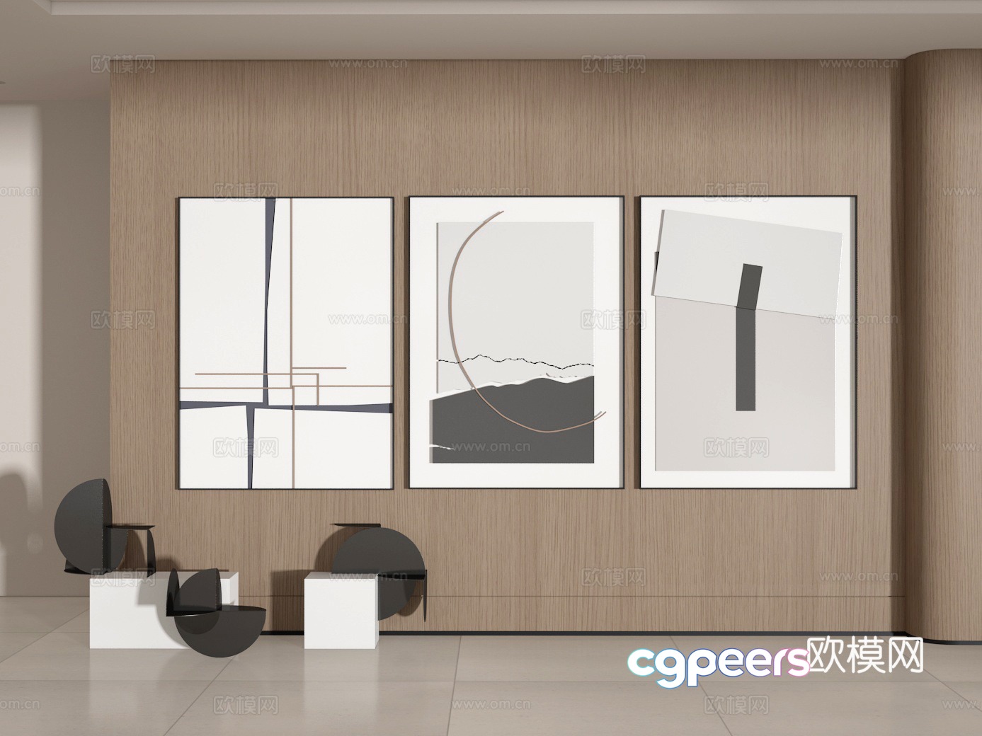 Decorative painting 3d model Decorative painting 3d model