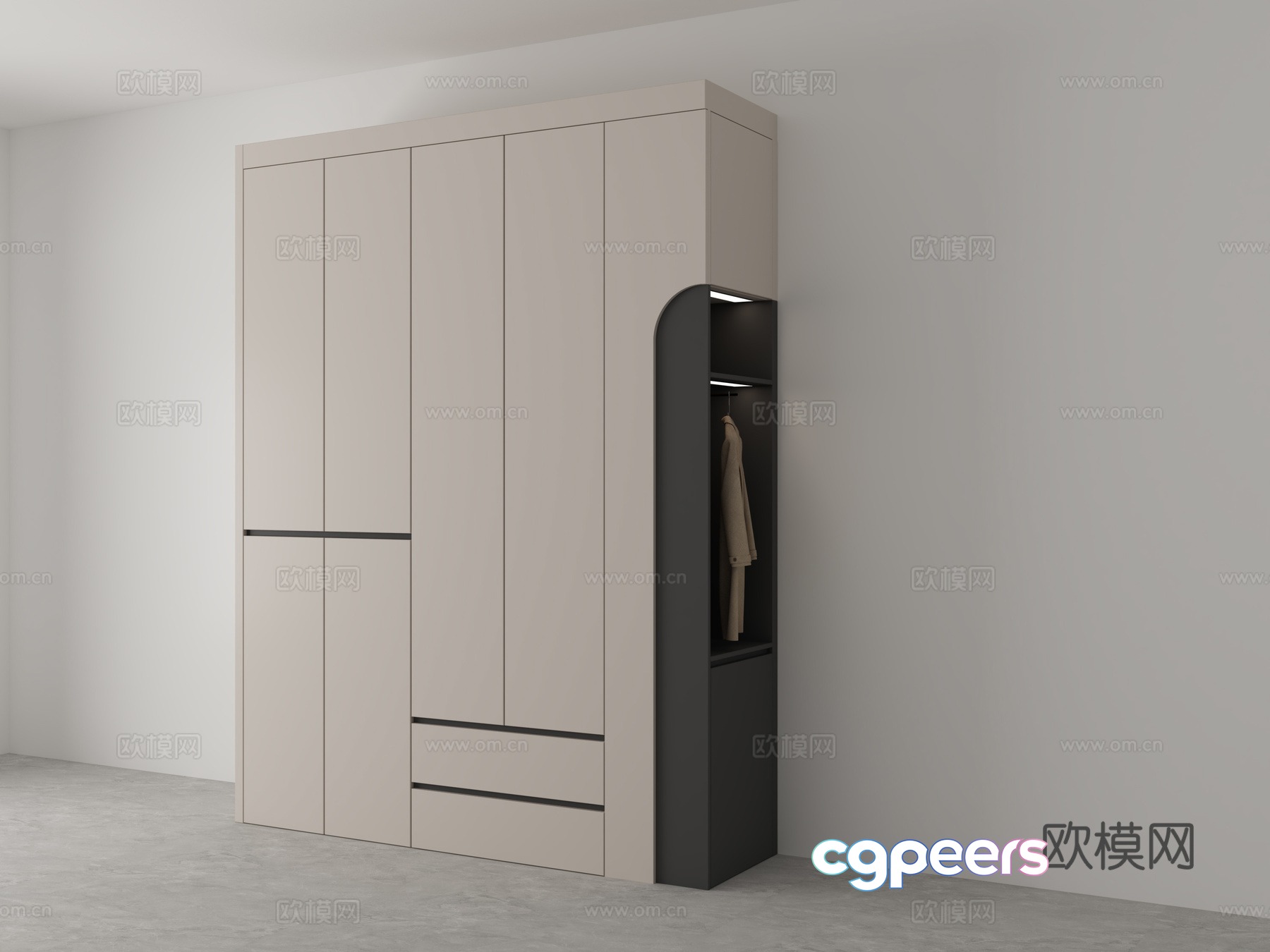 Wardrobe 3d model Wardrobe 3d model
