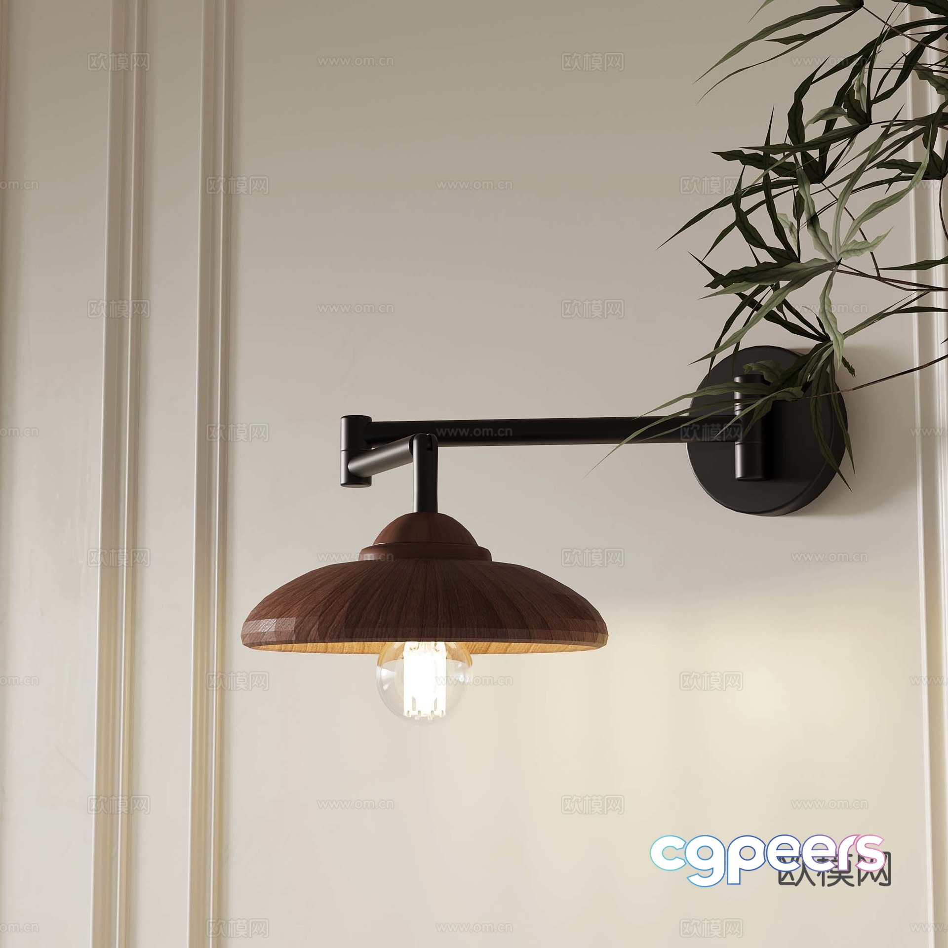 3D model of medieval style wall light 3D model of medieval style wall light
