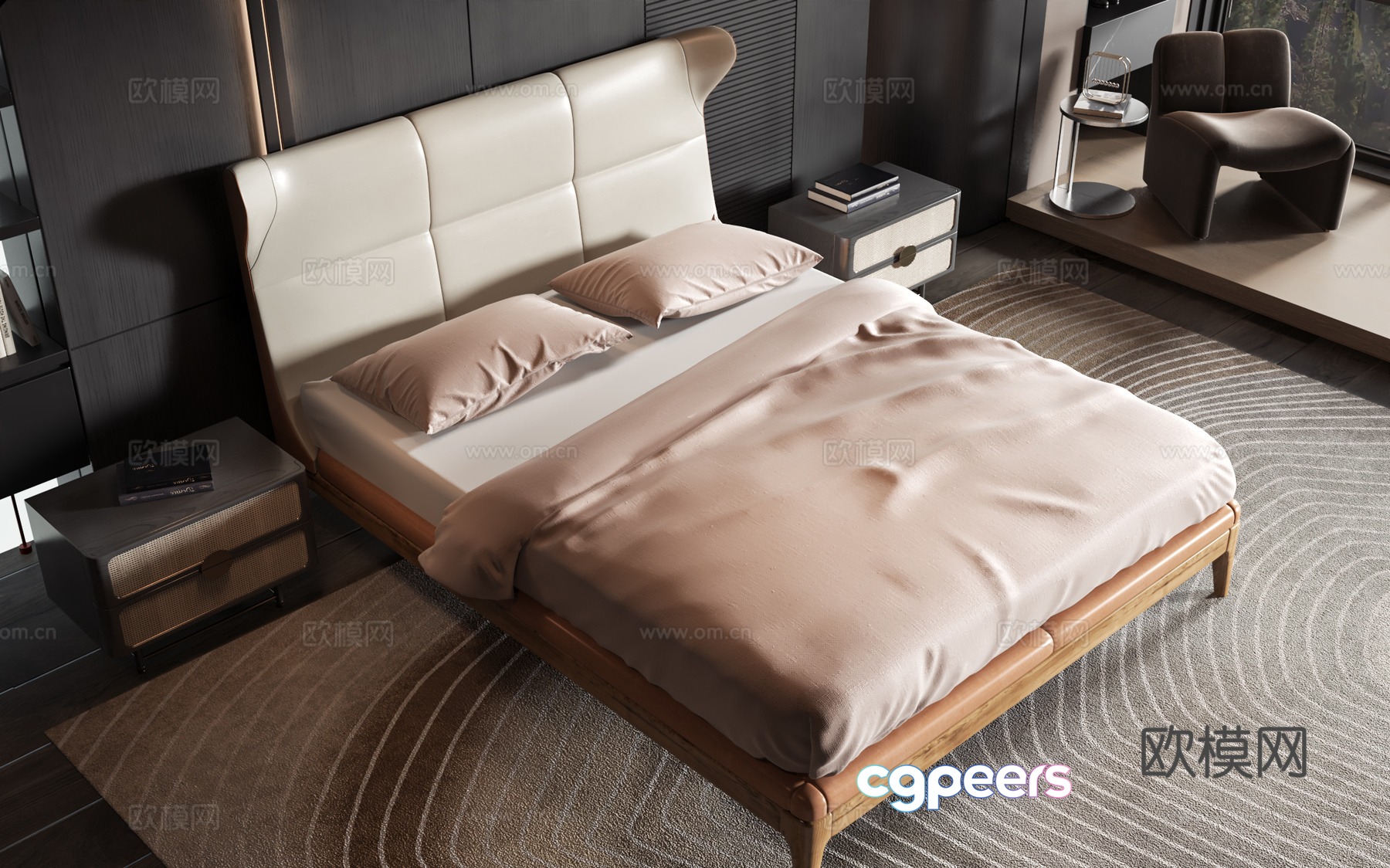 Modern style product bed 3d model Modern style product bed 3d model