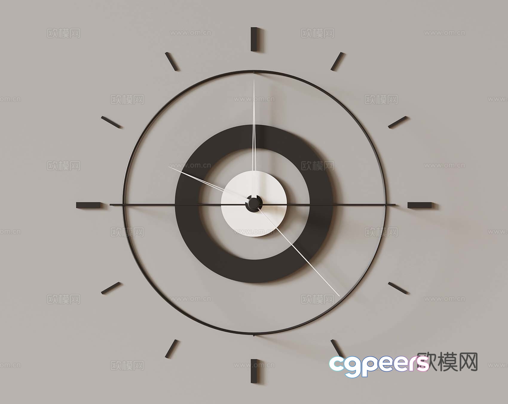 Modern wall clock Creative wall clock 3d model Modern wall clock Creative wall clock 3d model