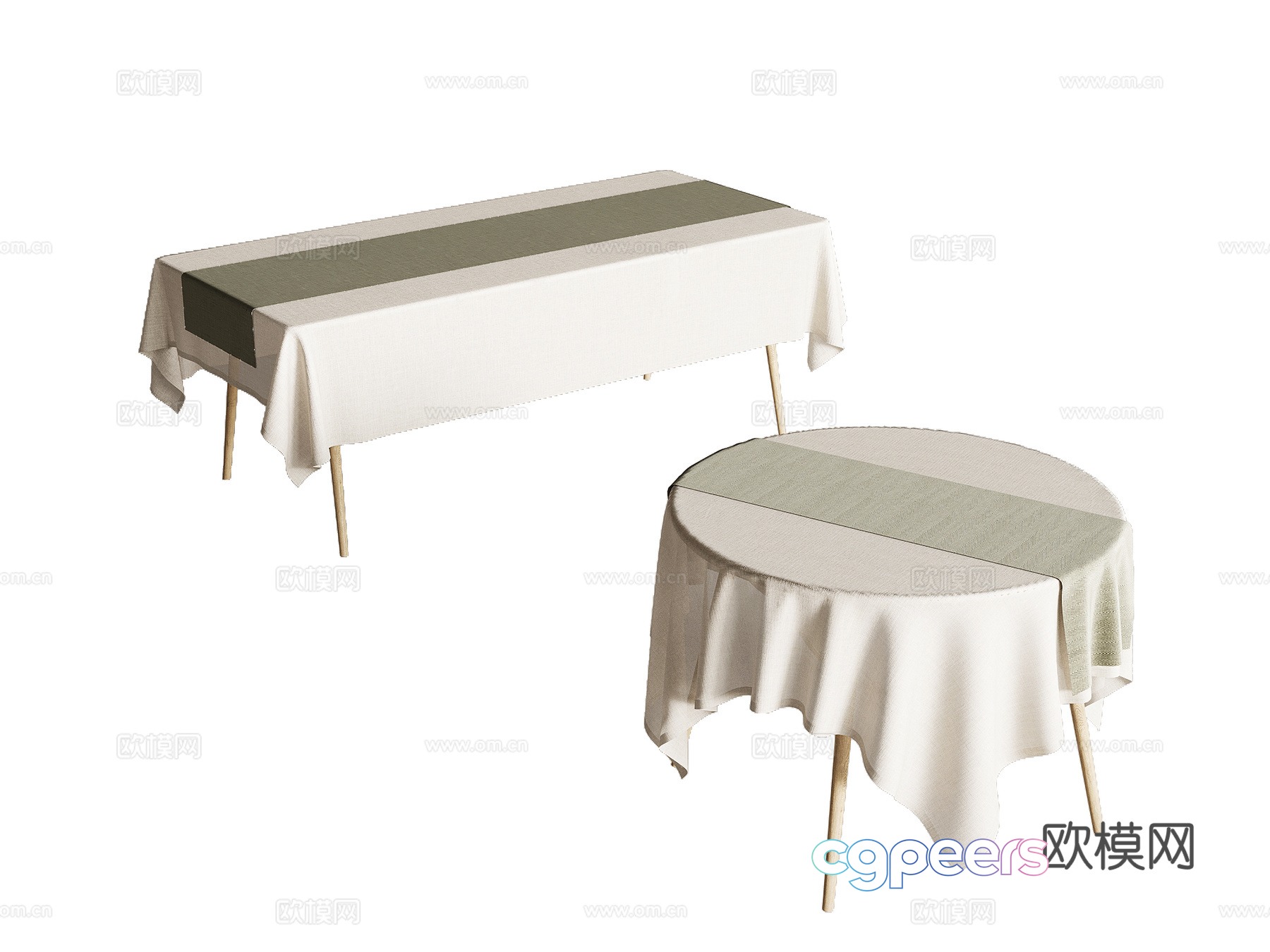Dining table modern dining table tablecloth table flag 3d model Dining table modern dining table tablecloth table flag 3d model