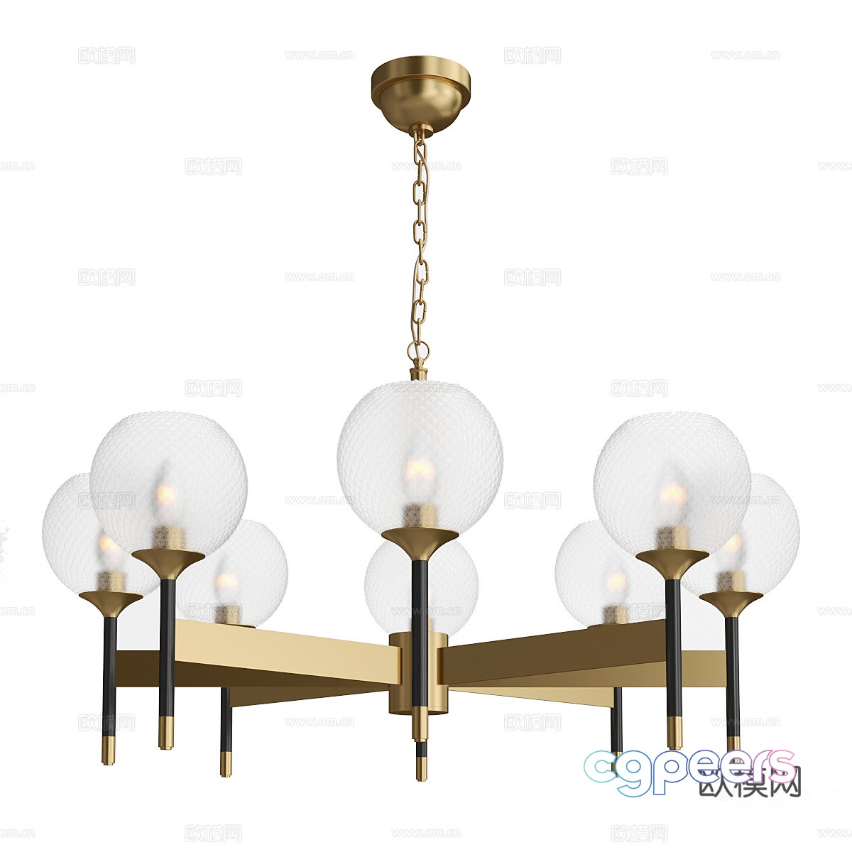 New Chinese style light luxury multi-head decorative chandelier 3D model New Chinese style light luxury multi-head decorative chandelier 3D model