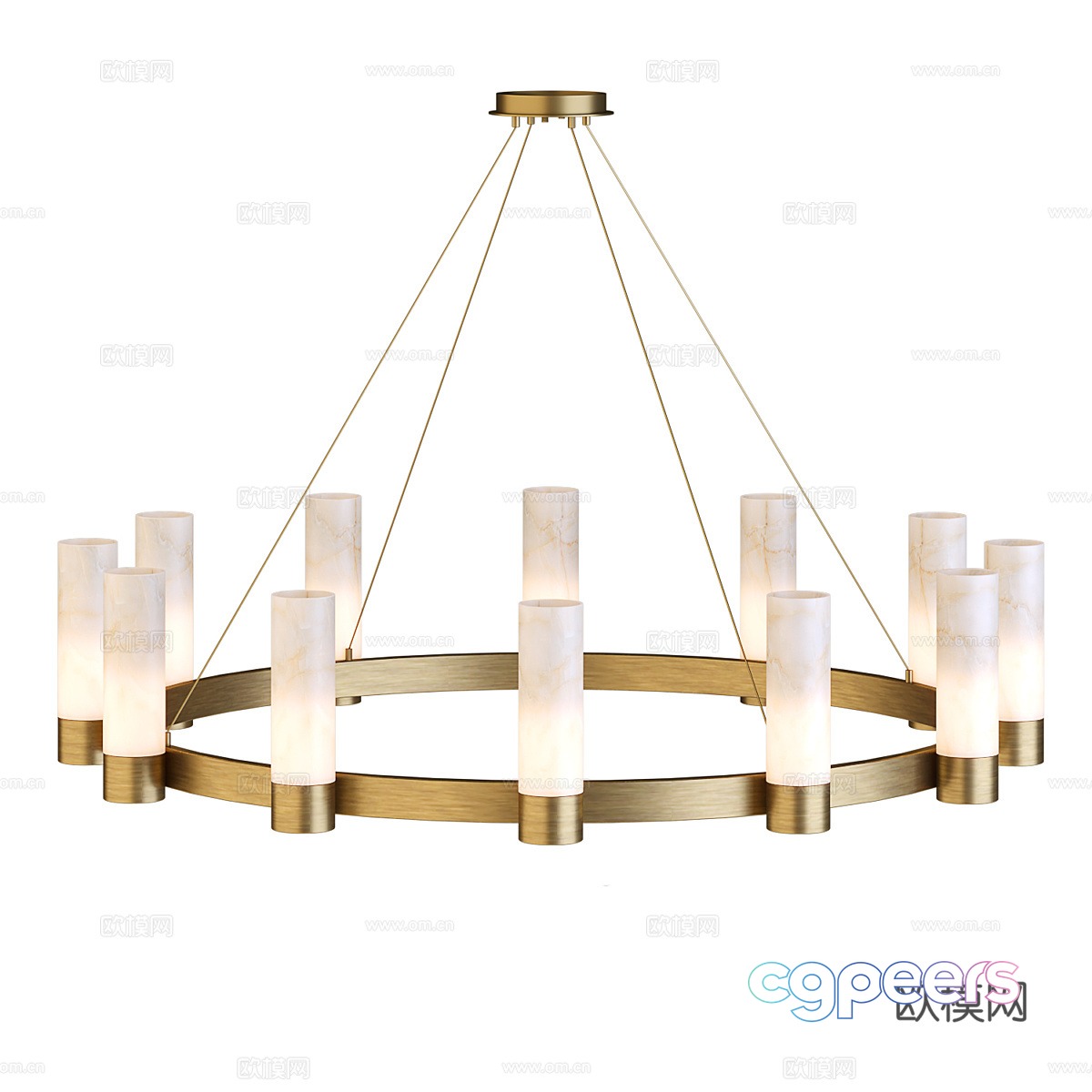 Modern light luxury decorative chandeliers 3d model Modern light luxury decorative chandeliers 3d model