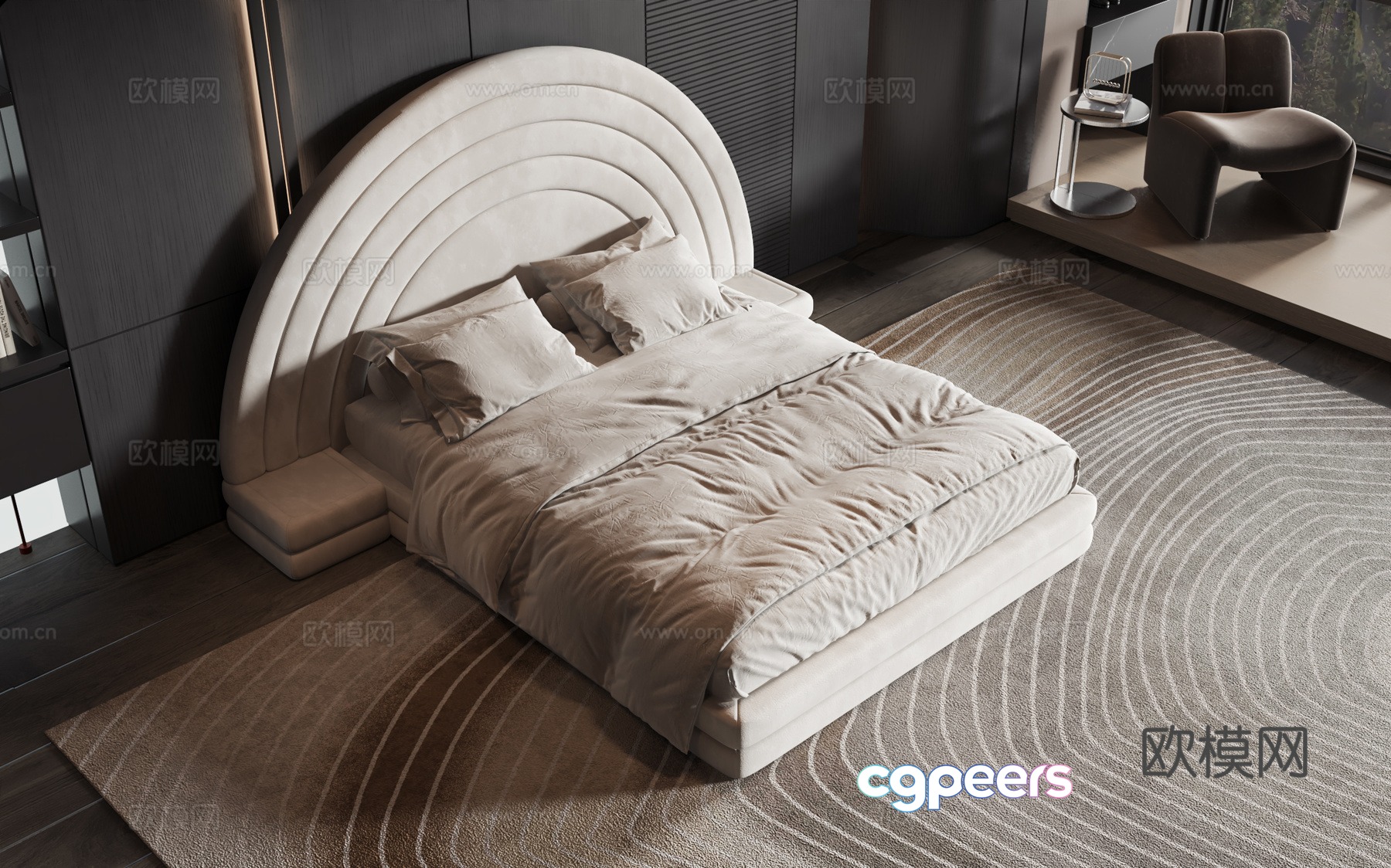 Modern style product bed 3d model Modern style product bed 3d model