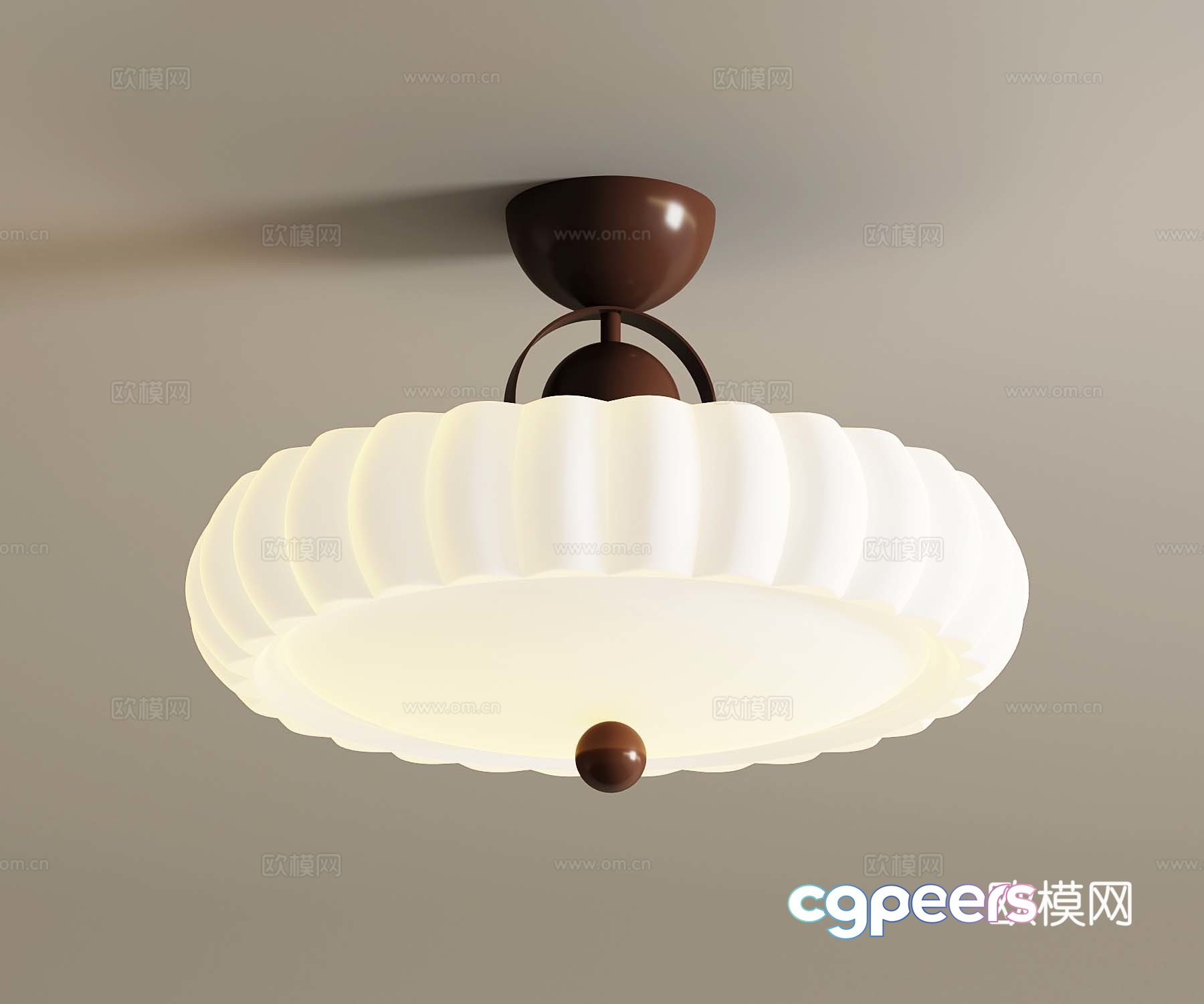 French medieval ceiling light 3D model French medieval ceiling light 3D model
