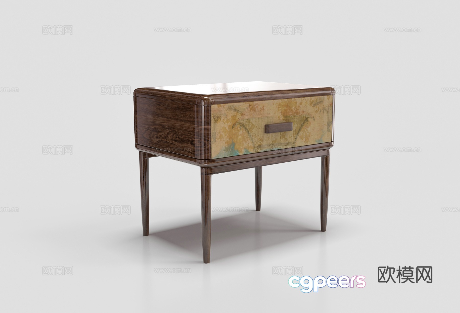 Chinese bedside table 3D model Chinese bedside table 3D model