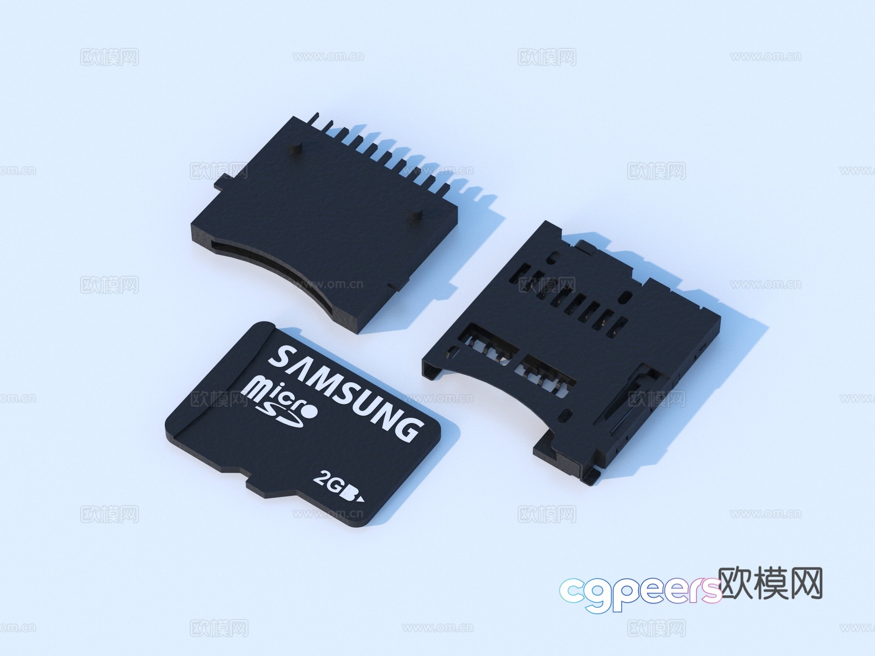 Electronic accessories Plug interface jack Electronic components 3D model Electronic accessories Plug interface jack Electronic components 3D model