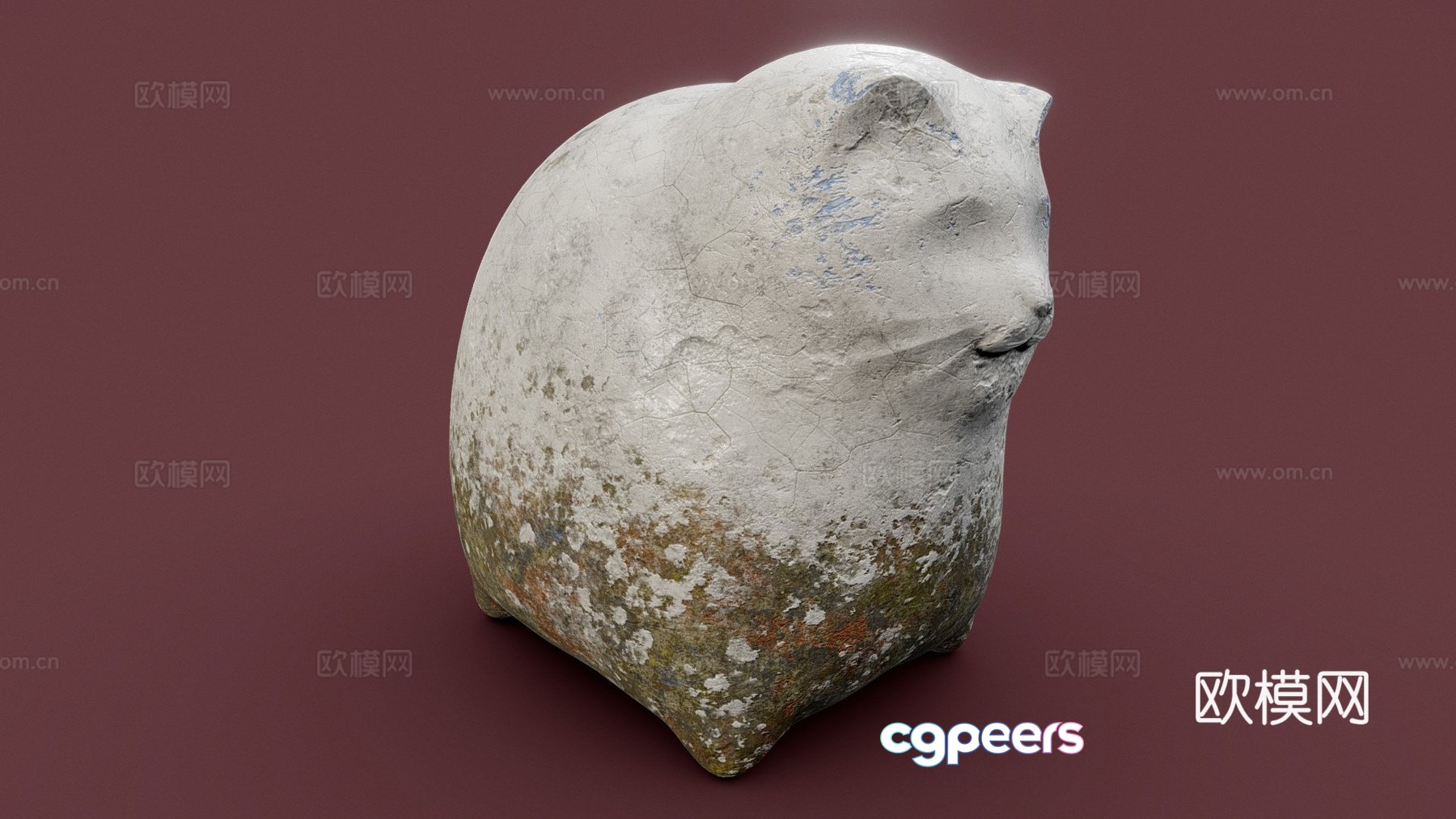 cat statue 3d model cat statue 3d model