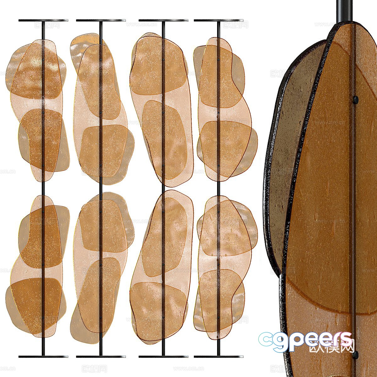 Partition Screen 3D Model Partition Screen 3D Model