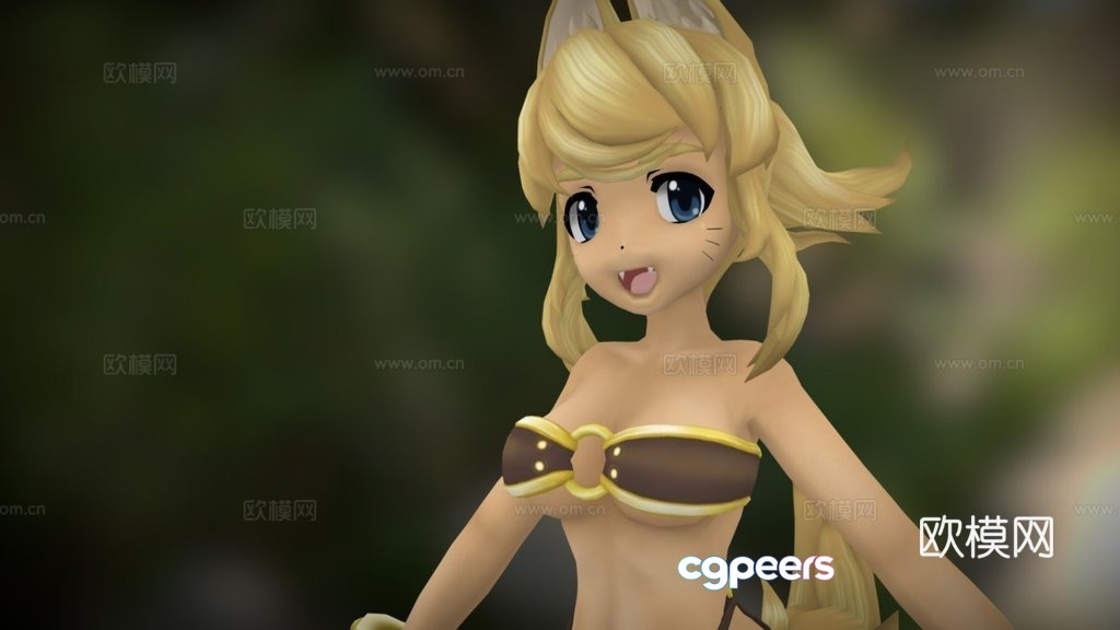 Wolf Girl Lilu 3D model Wolf Girl Lilu 3D model