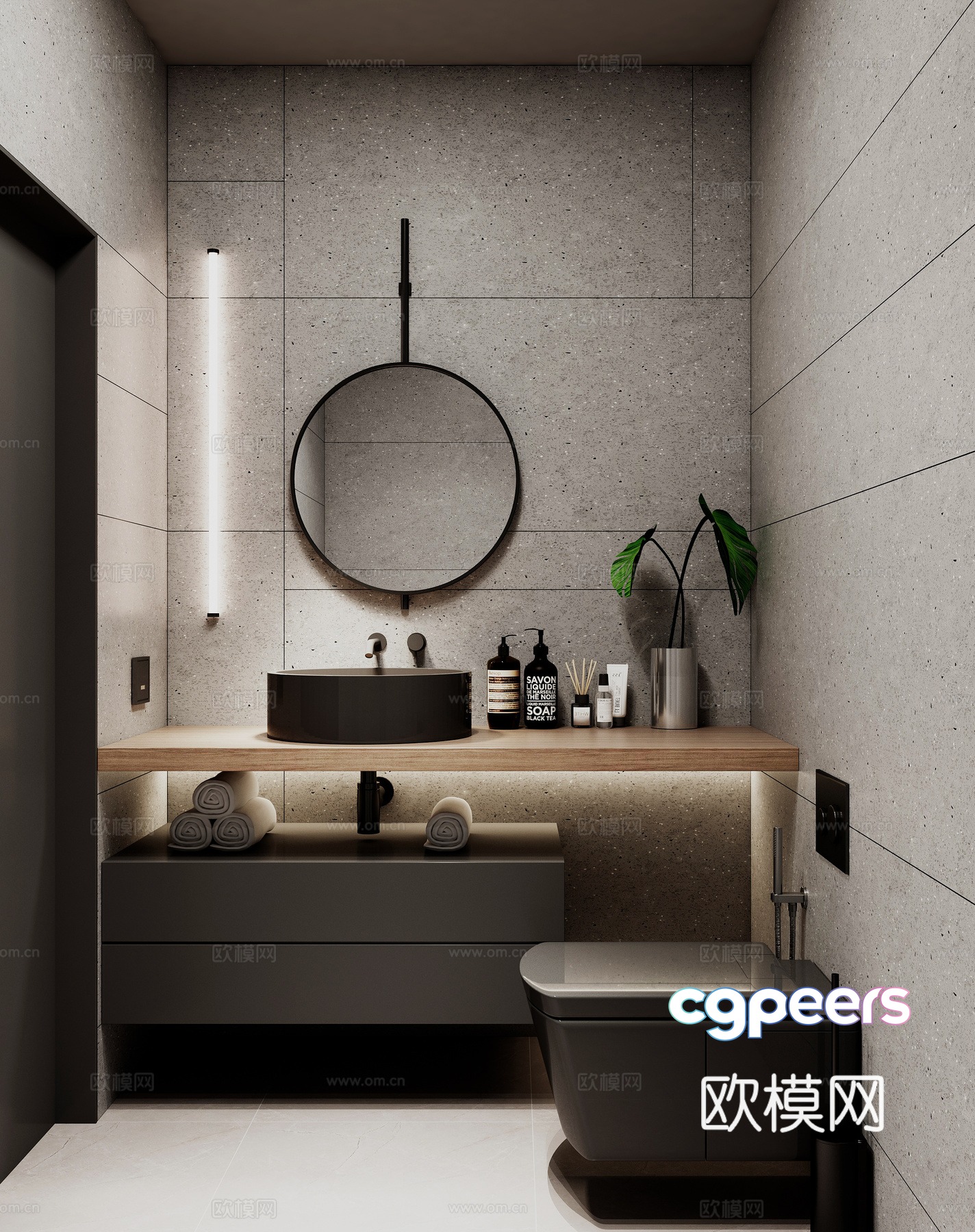 Wasabi Bathroom 3D Model Wasabi Bathroom 3D Model