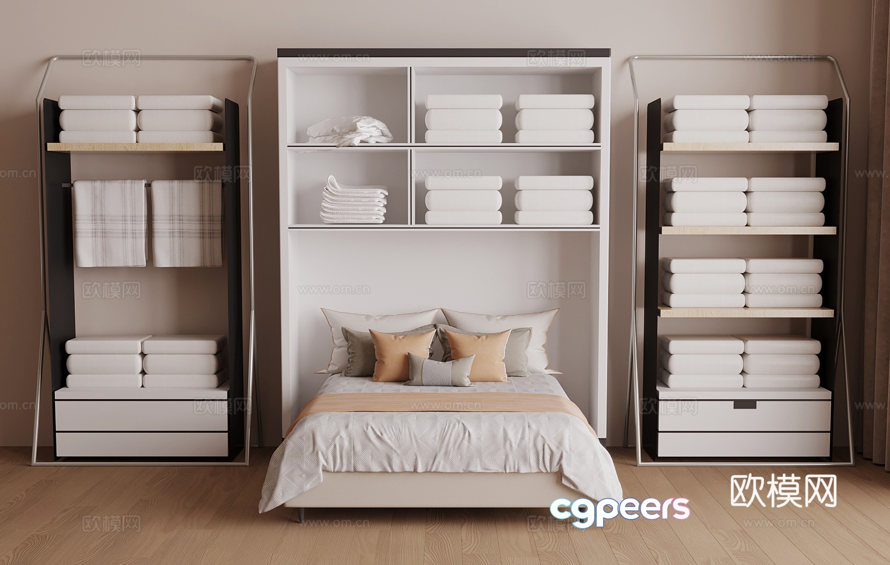 Modern bedding Bedding Double bed 3d model Modern bedding Bedding Double bed 3d model