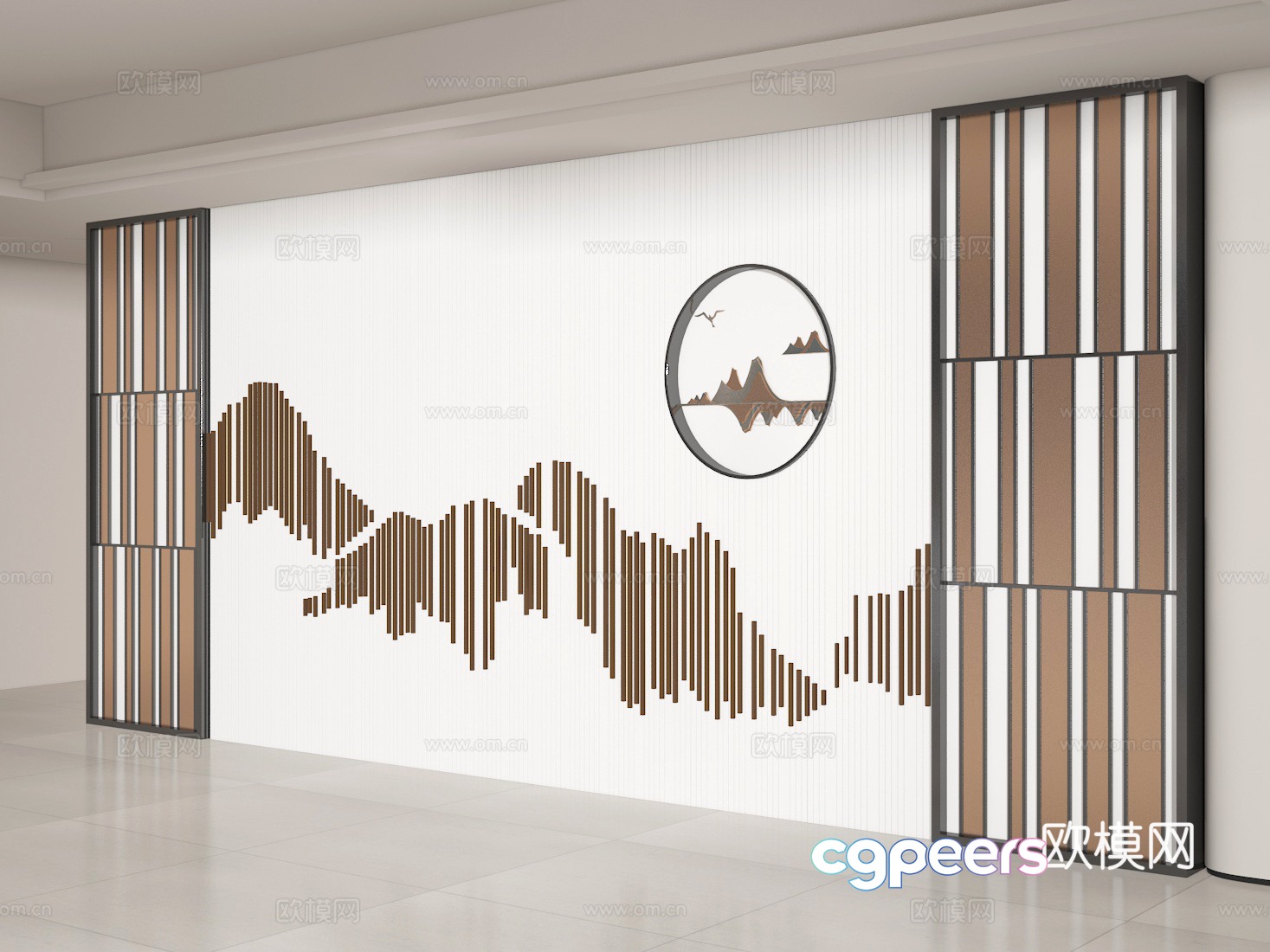 Background wall 3d model Background wall 3d model
