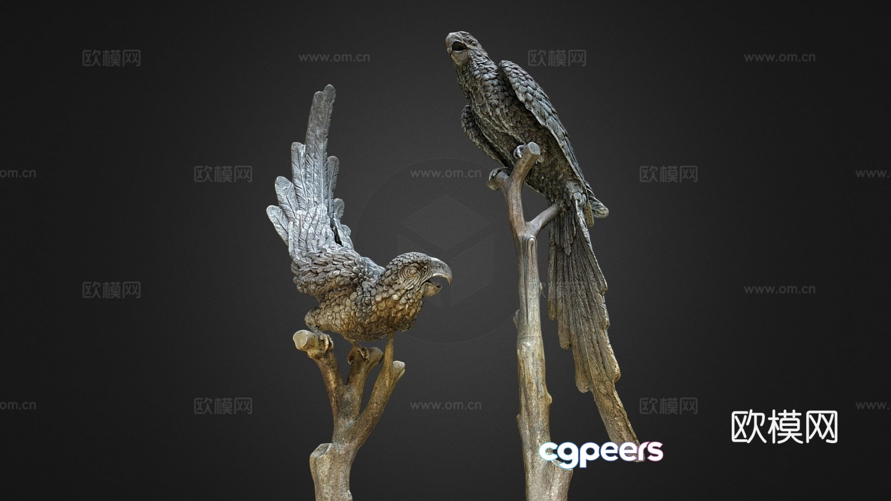Parrot Statue 3d Model Parrot Statue 3d Model
