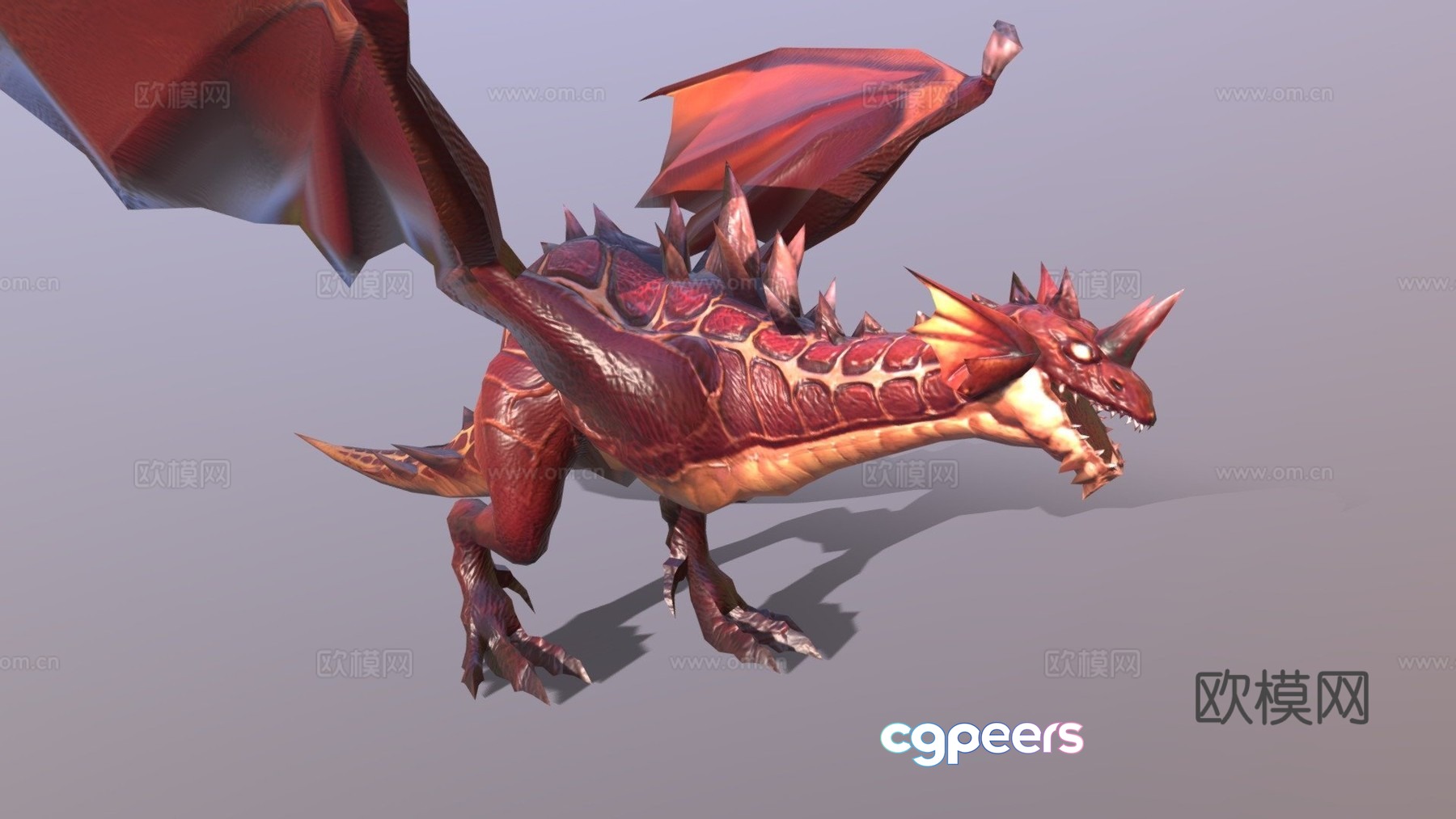 red dragon 3d model red dragon 3d model