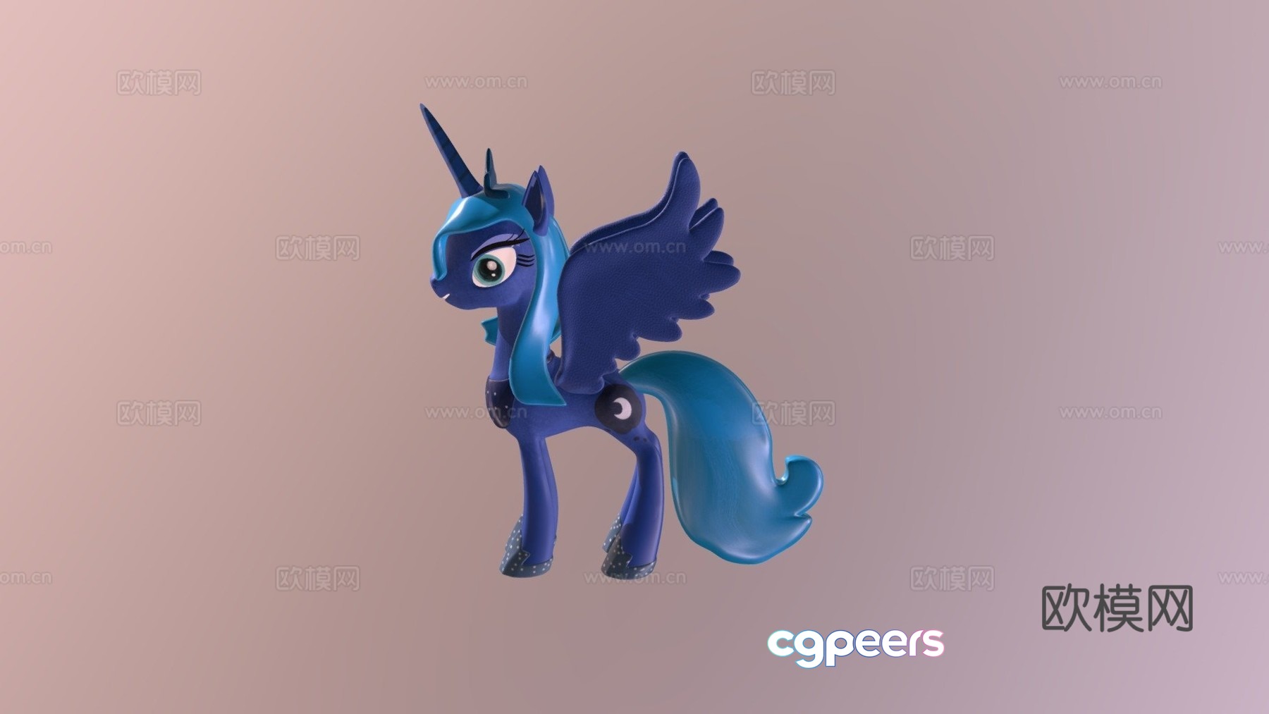 MLP-Princess Luna 3d model MLP-Princess Luna 3d model