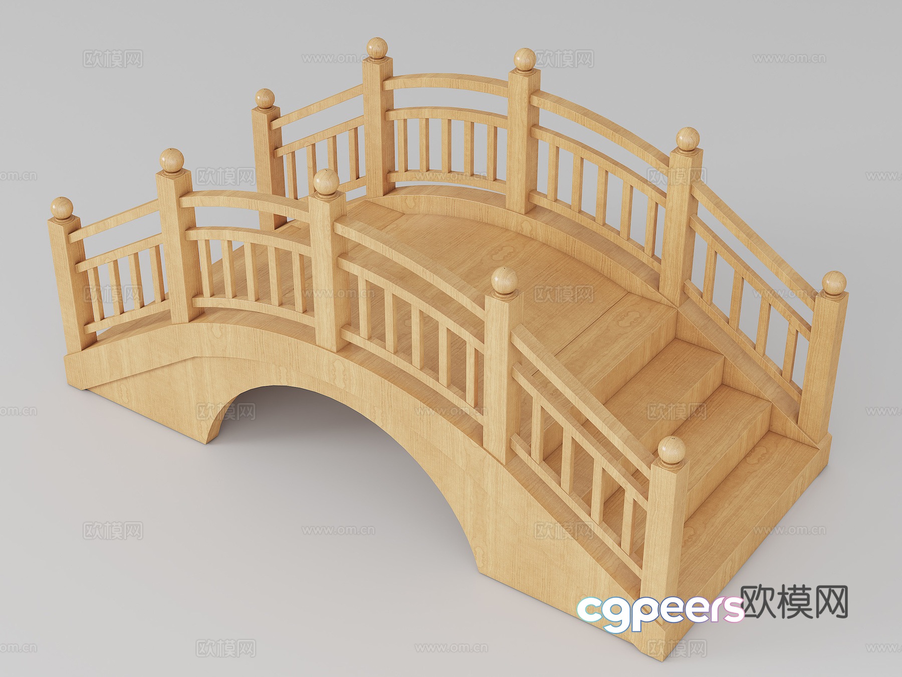 Small wooden bridge 3d model Small wooden bridge 3d model