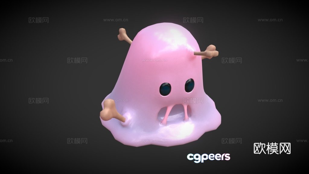 Cute slime 3d model Cute slime 3d model